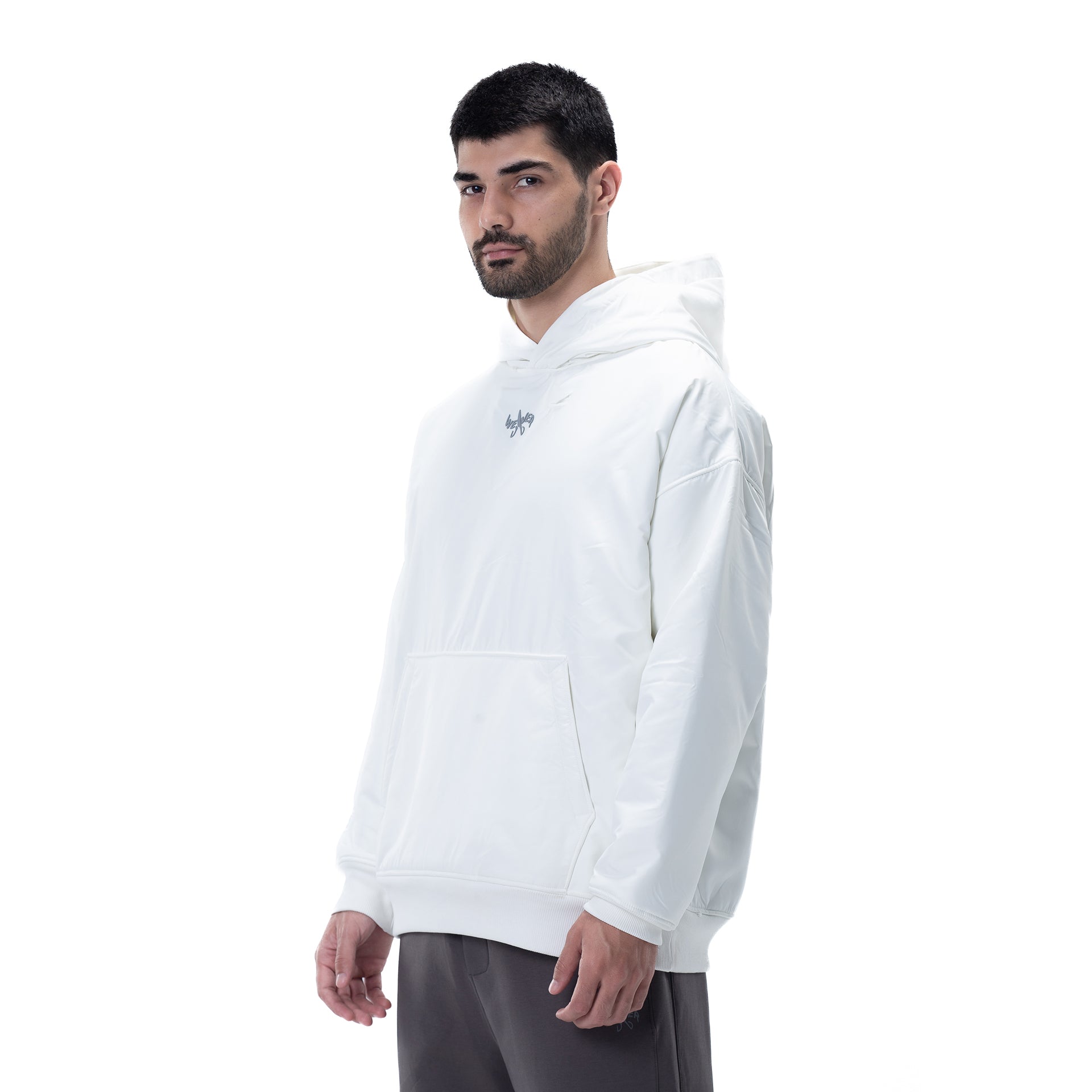 Unisex Offwhite Snowy Hoodie By Weaver Design