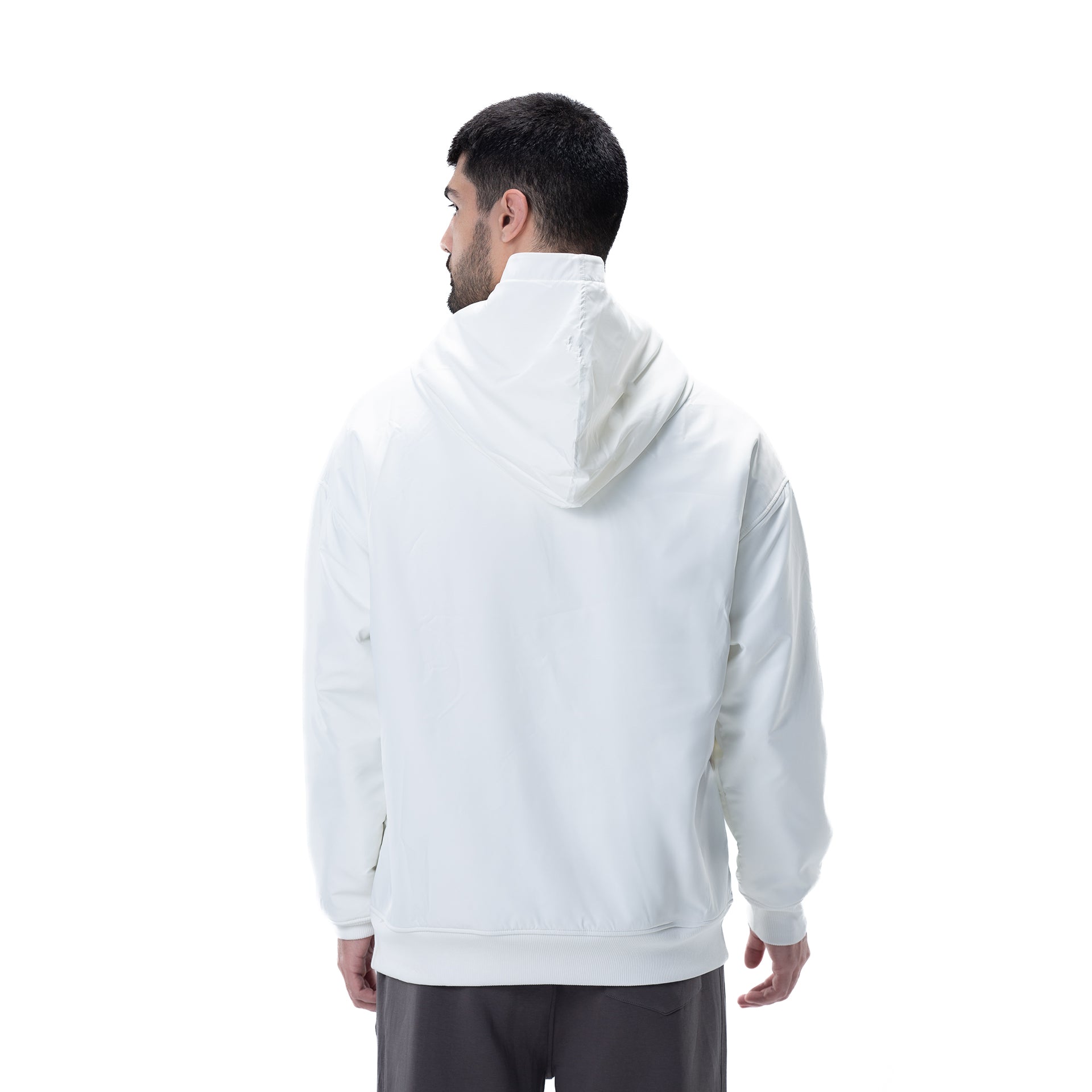 Unisex Offwhite Snowy Hoodie By Weaver Design