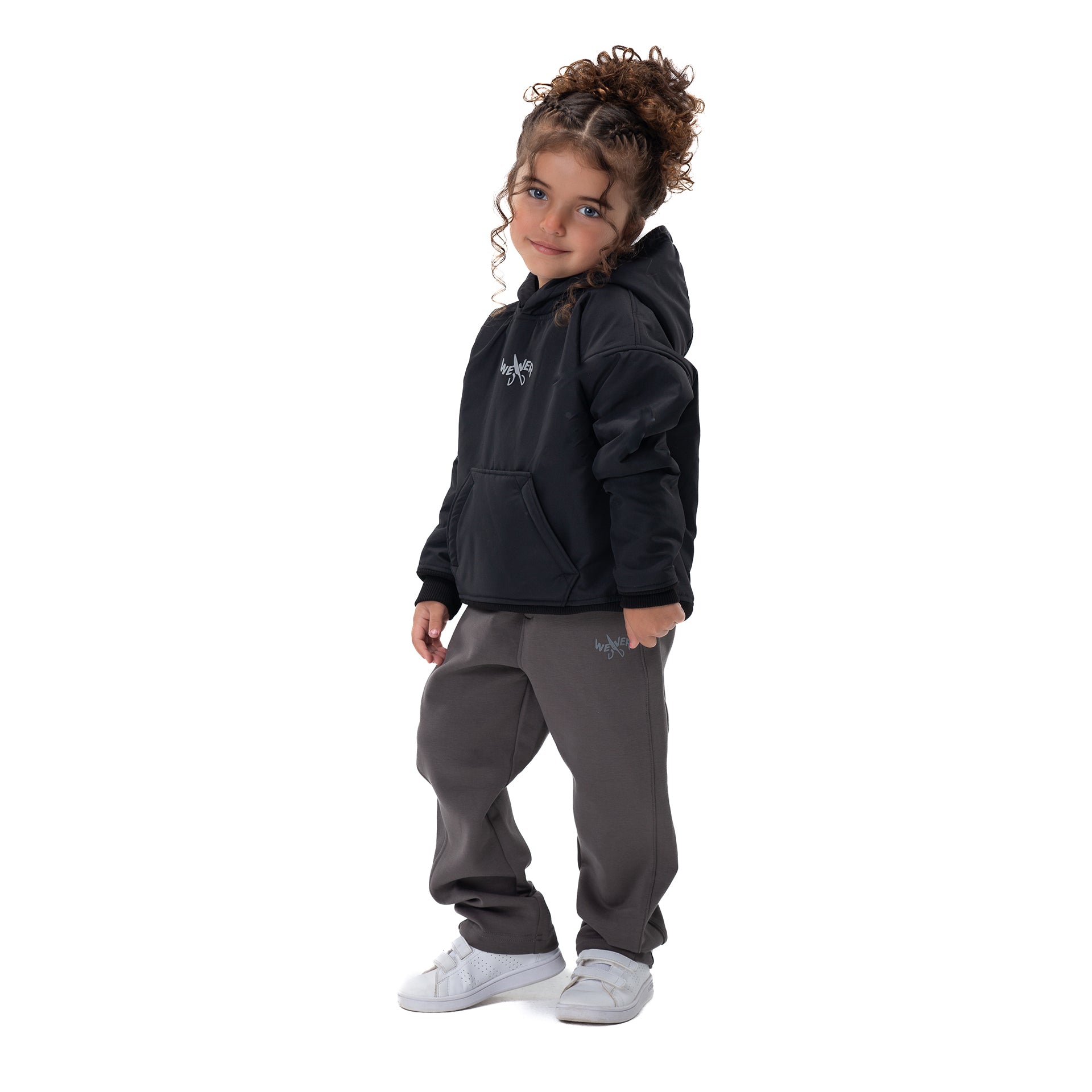 Kids' Black Snowy Hoodie By Weaver Design