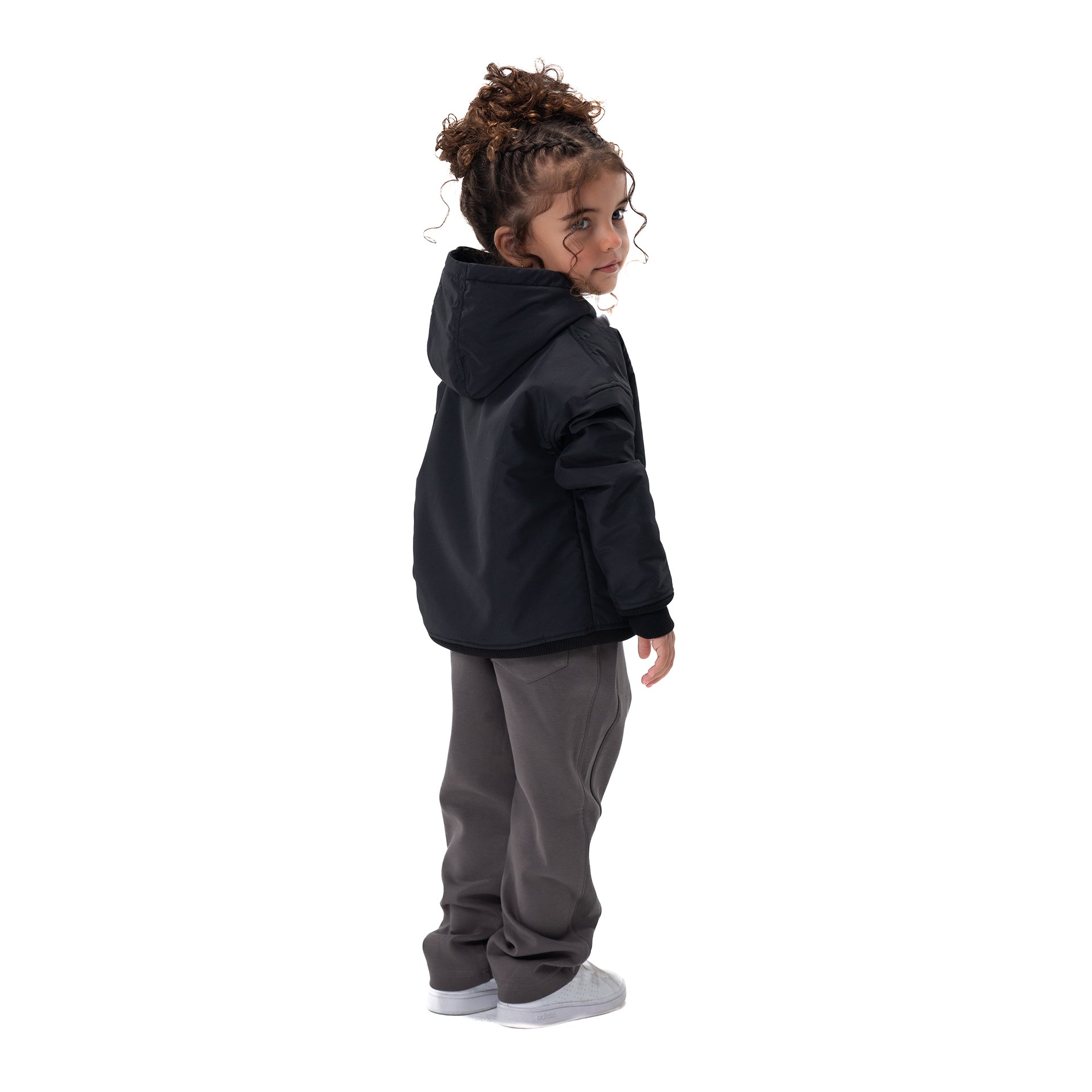 Kids' Black Snowy Hoodie By Weaver Design