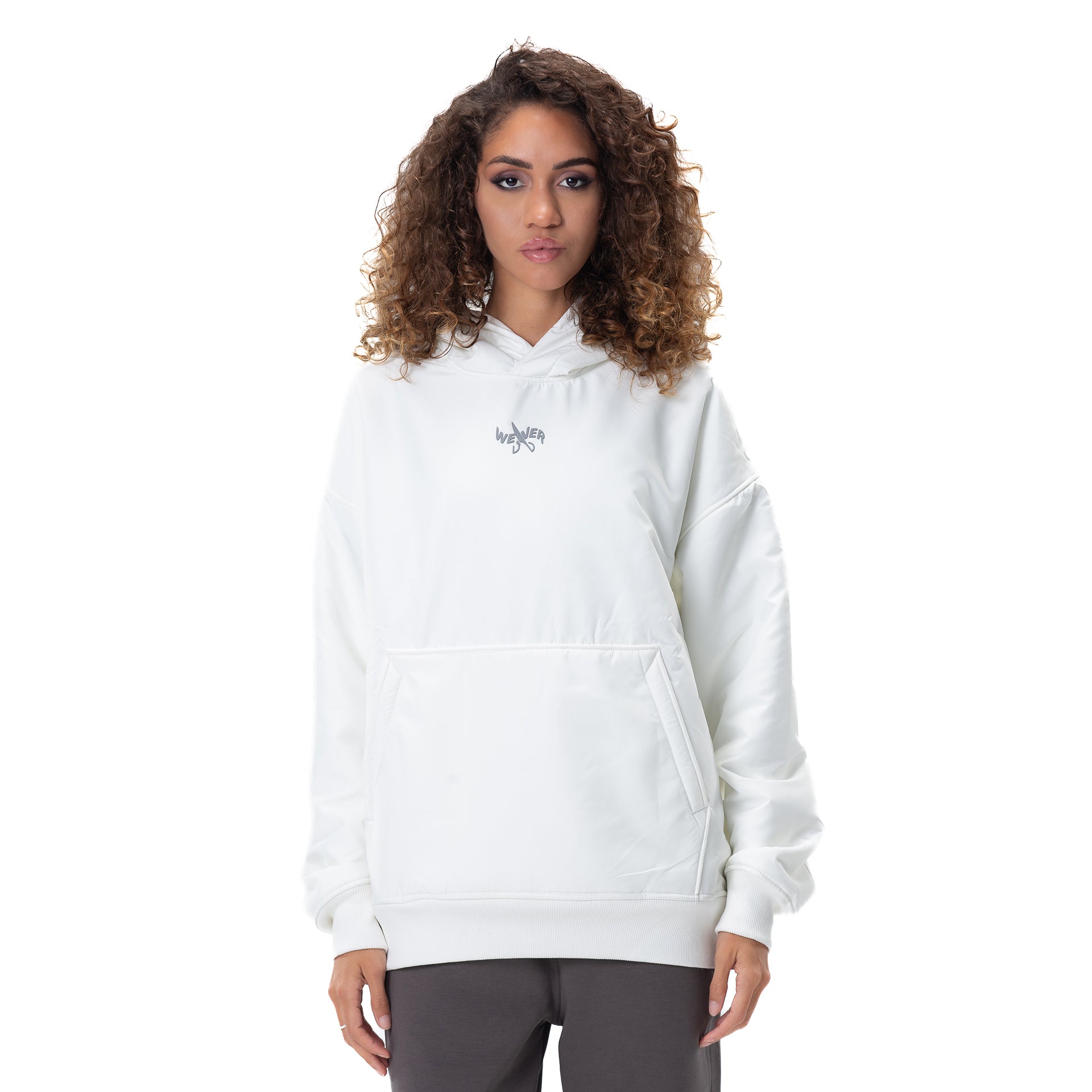 Unisex Offwhite Snowy Hoodie By Weaver Design