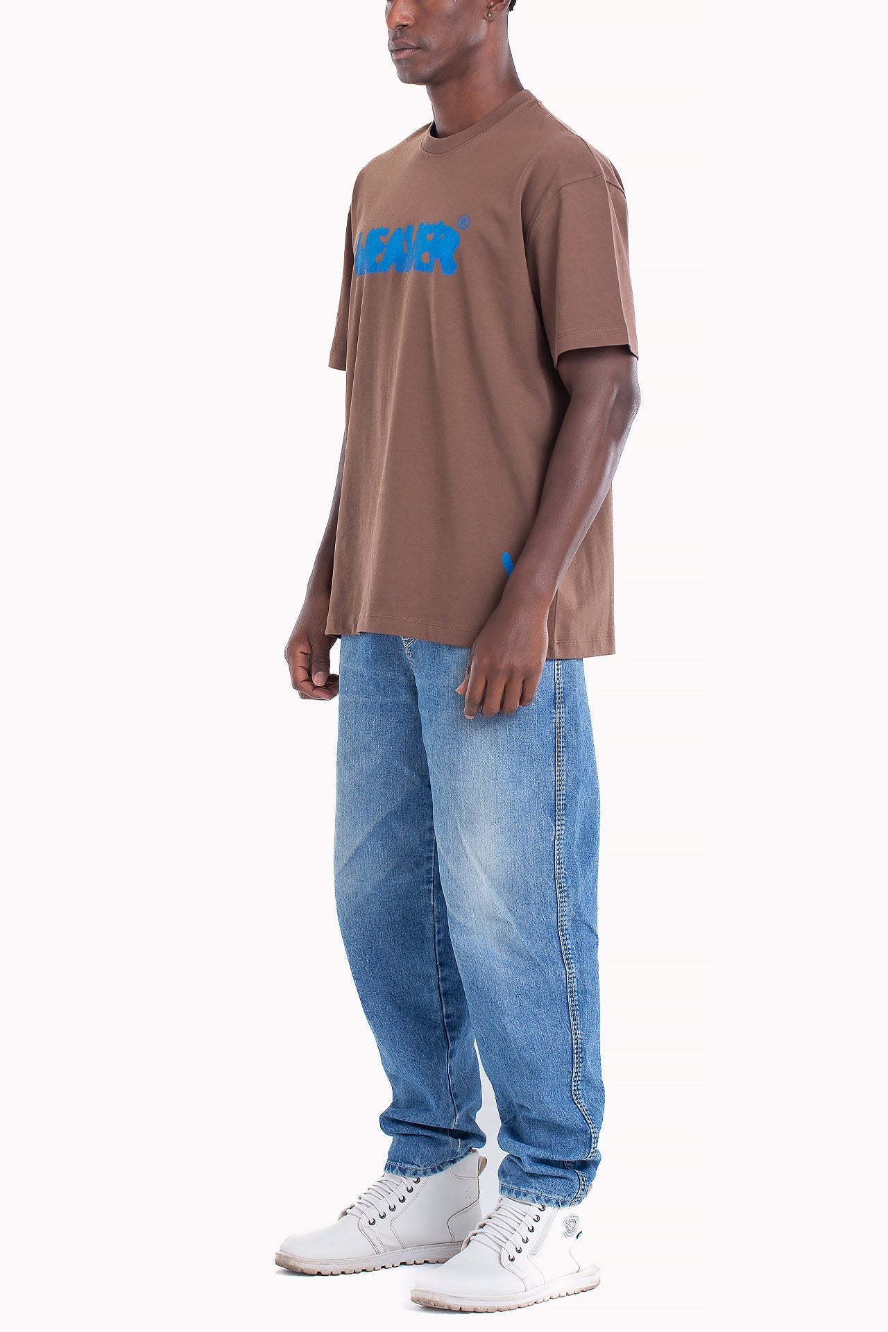 Brown Cotton Ink T-shirt by Weaver Design