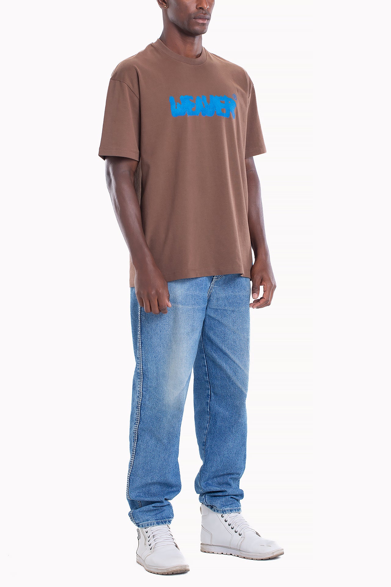 Brown Cotton Ink T-shirt by Weaver Design