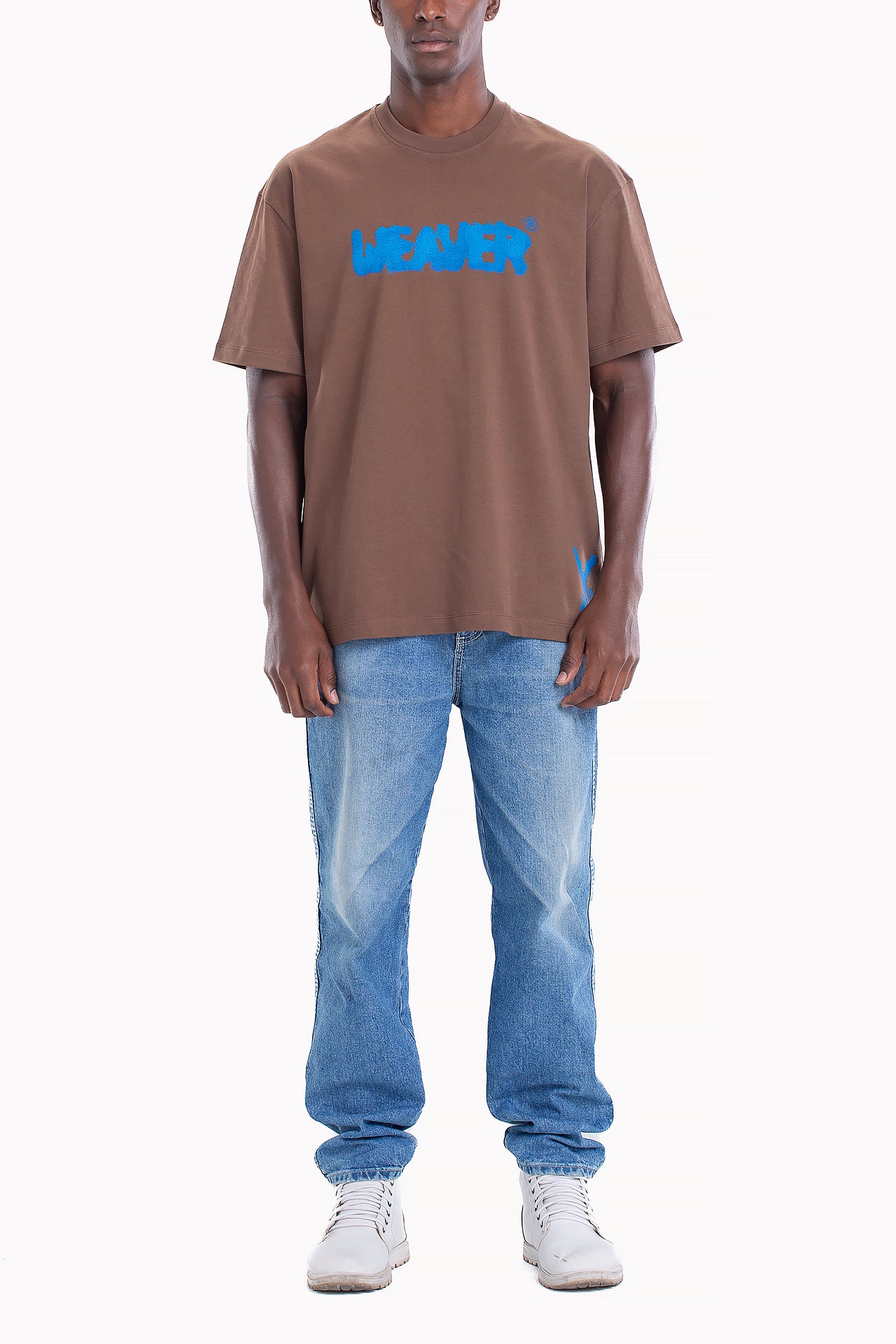 Brown Cotton Ink T-shirt by Weaver Design