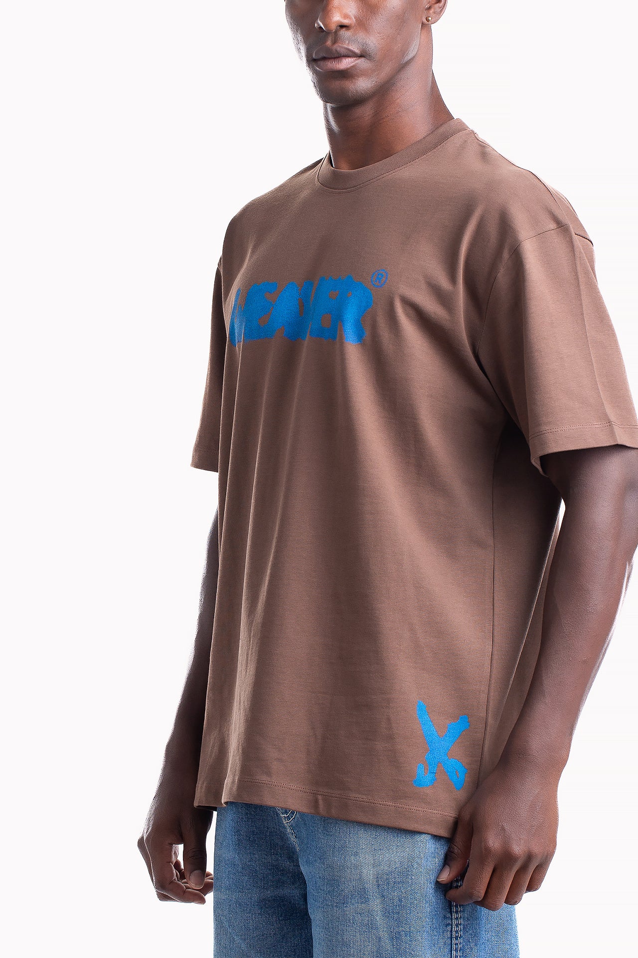 Brown Cotton Ink T-shirt by Weaver Design