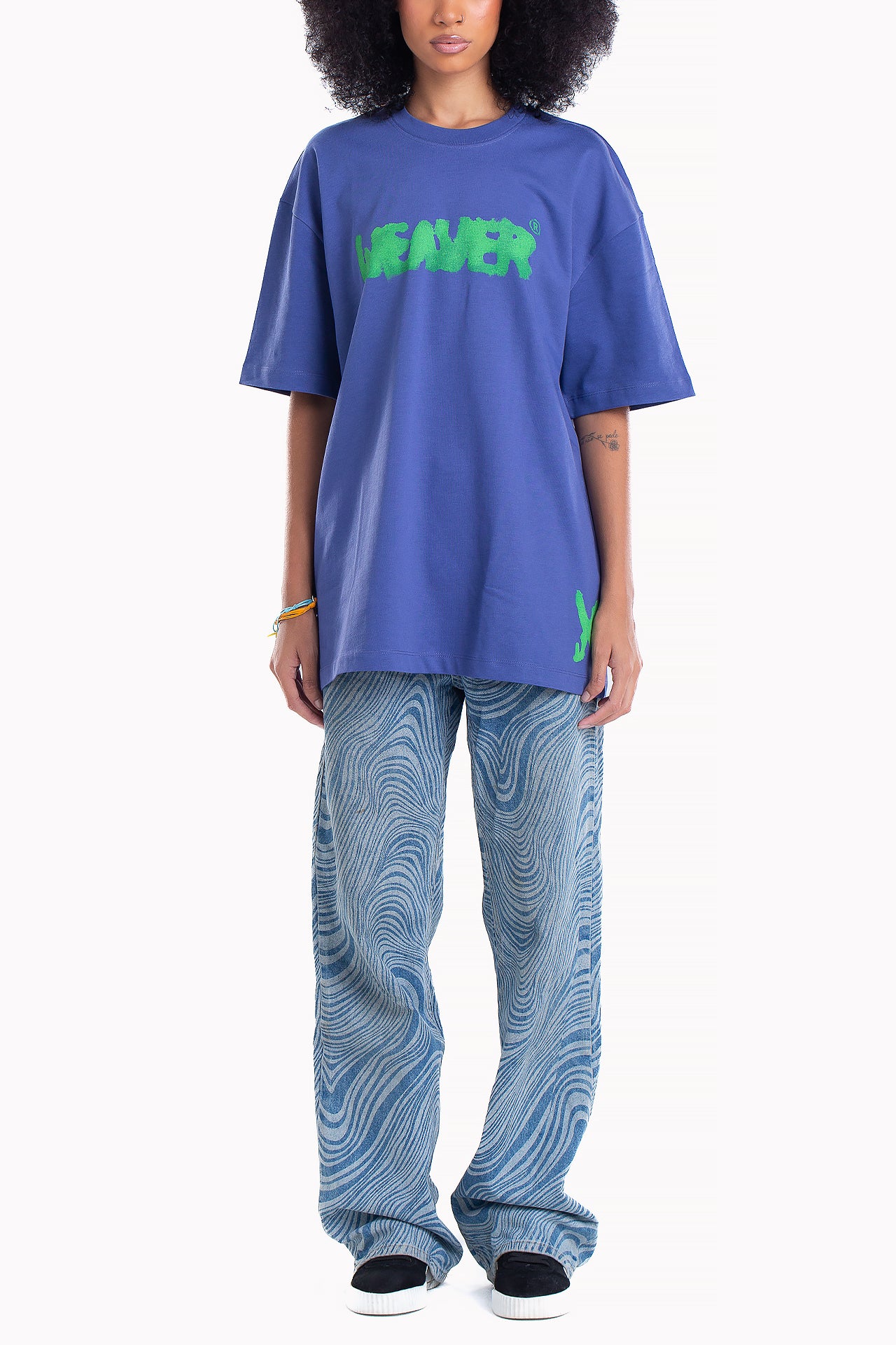 Blue Cotton Ink T-shirt by Weaver Design