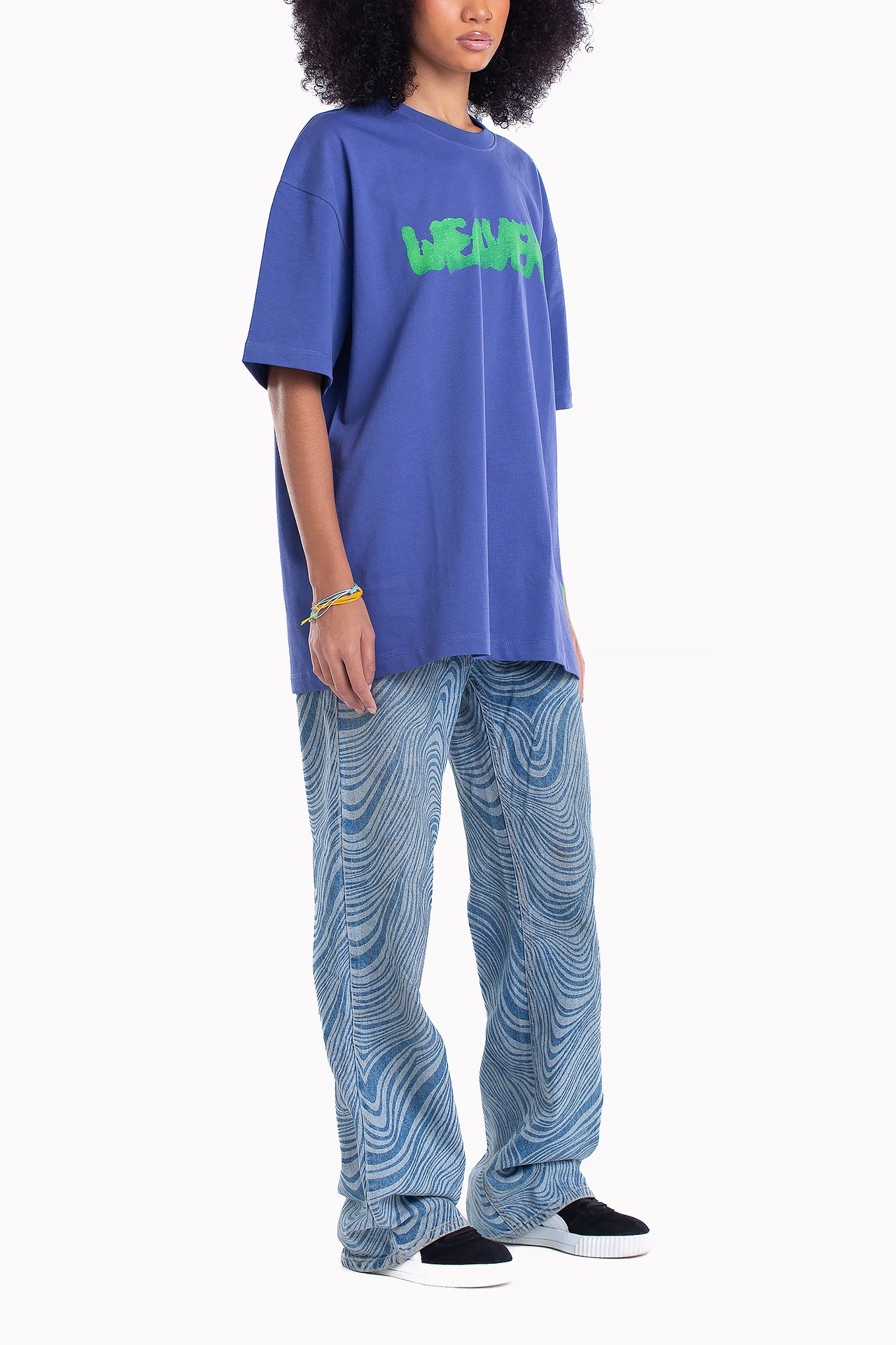 Blue Cotton Ink T-shirt by Weaver Design