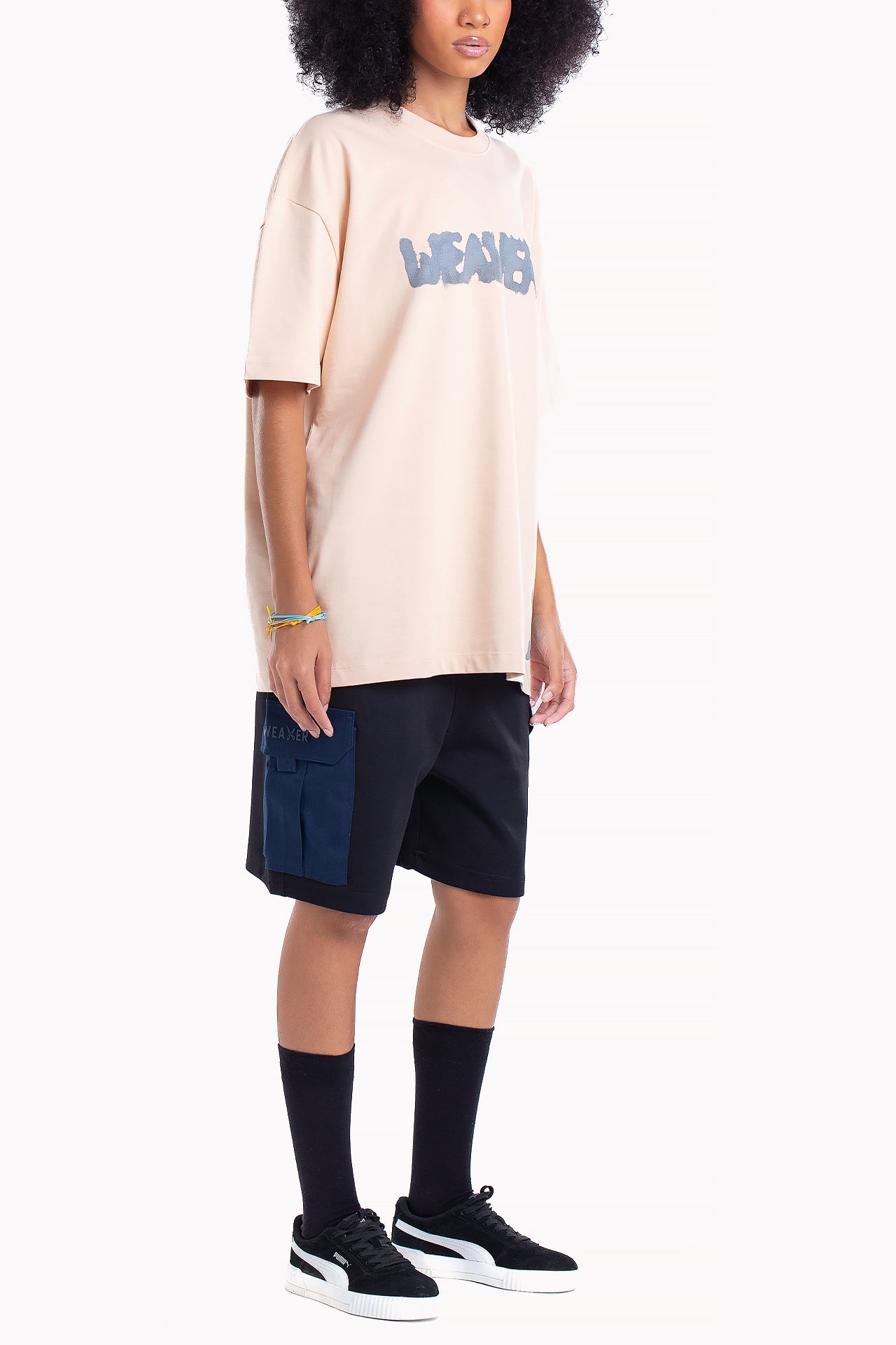 Beige Cotton Ink T-shirt by Weaver Design