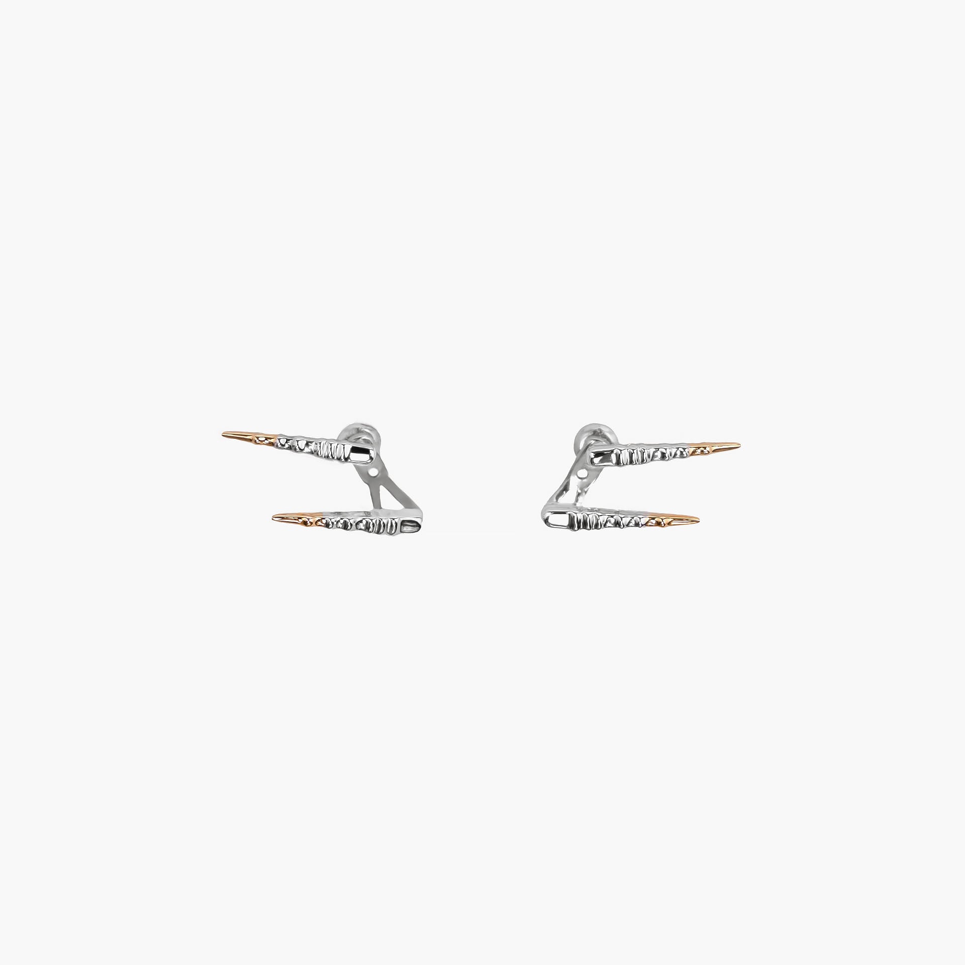 Silver Rhodium Ibex Earrings By L'rosha