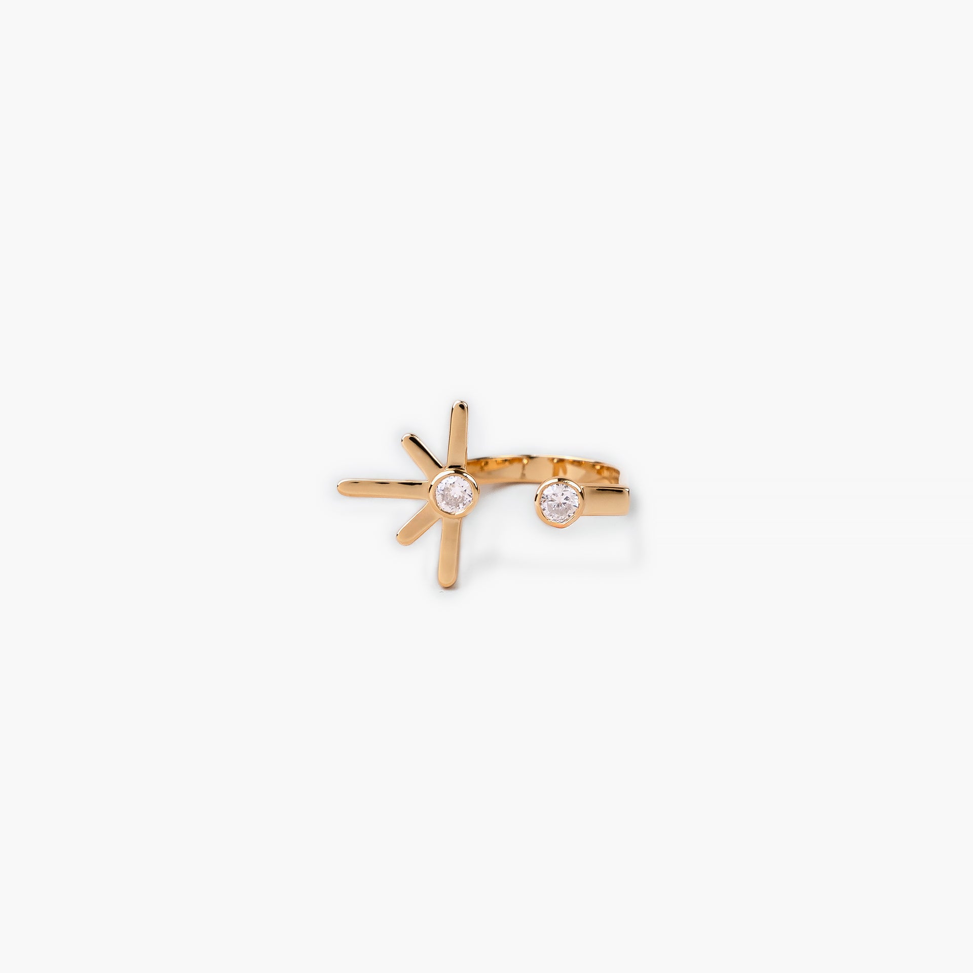 Gold Plated Sun Ring By L'rosha