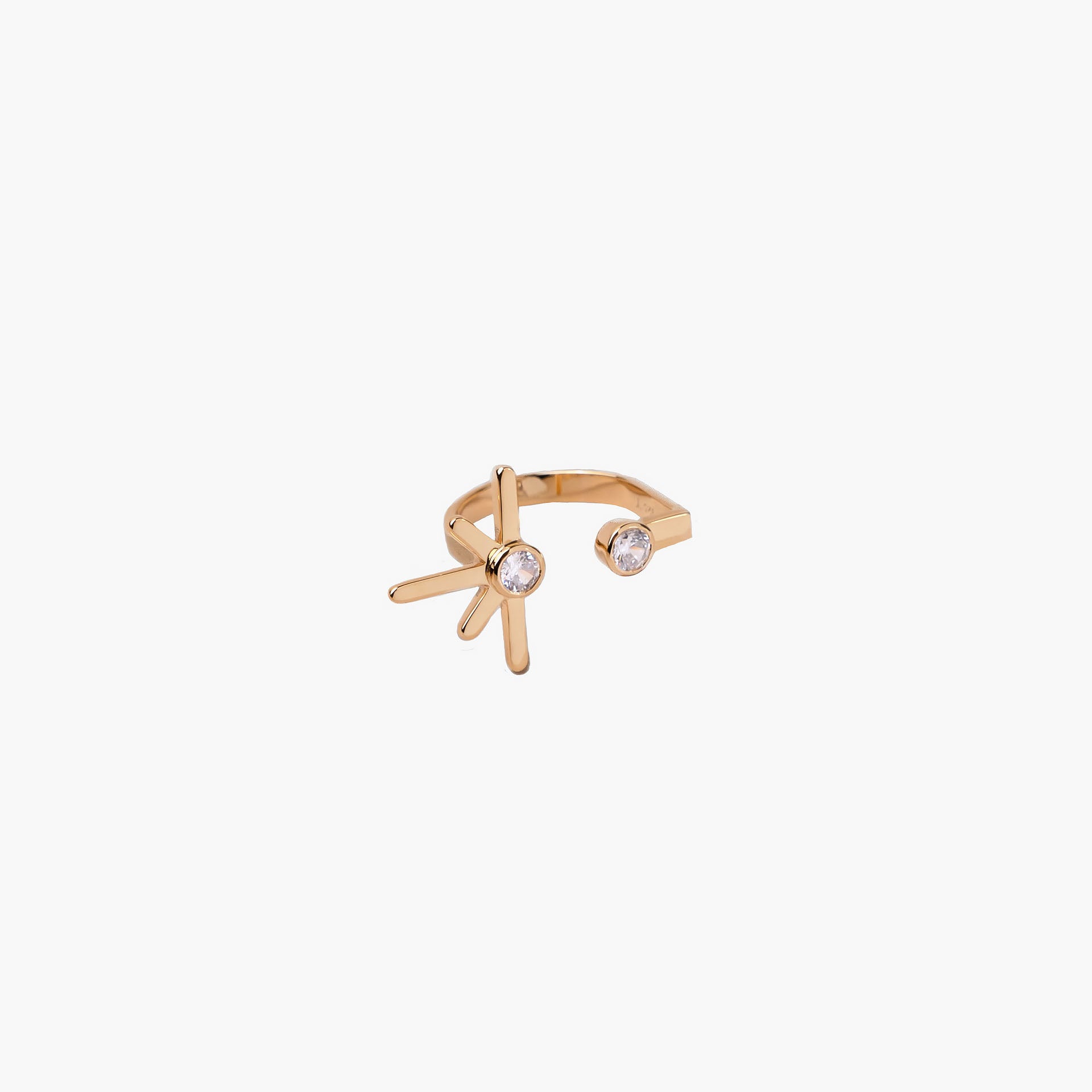 Gold Plated Sun Ring By L'rosha