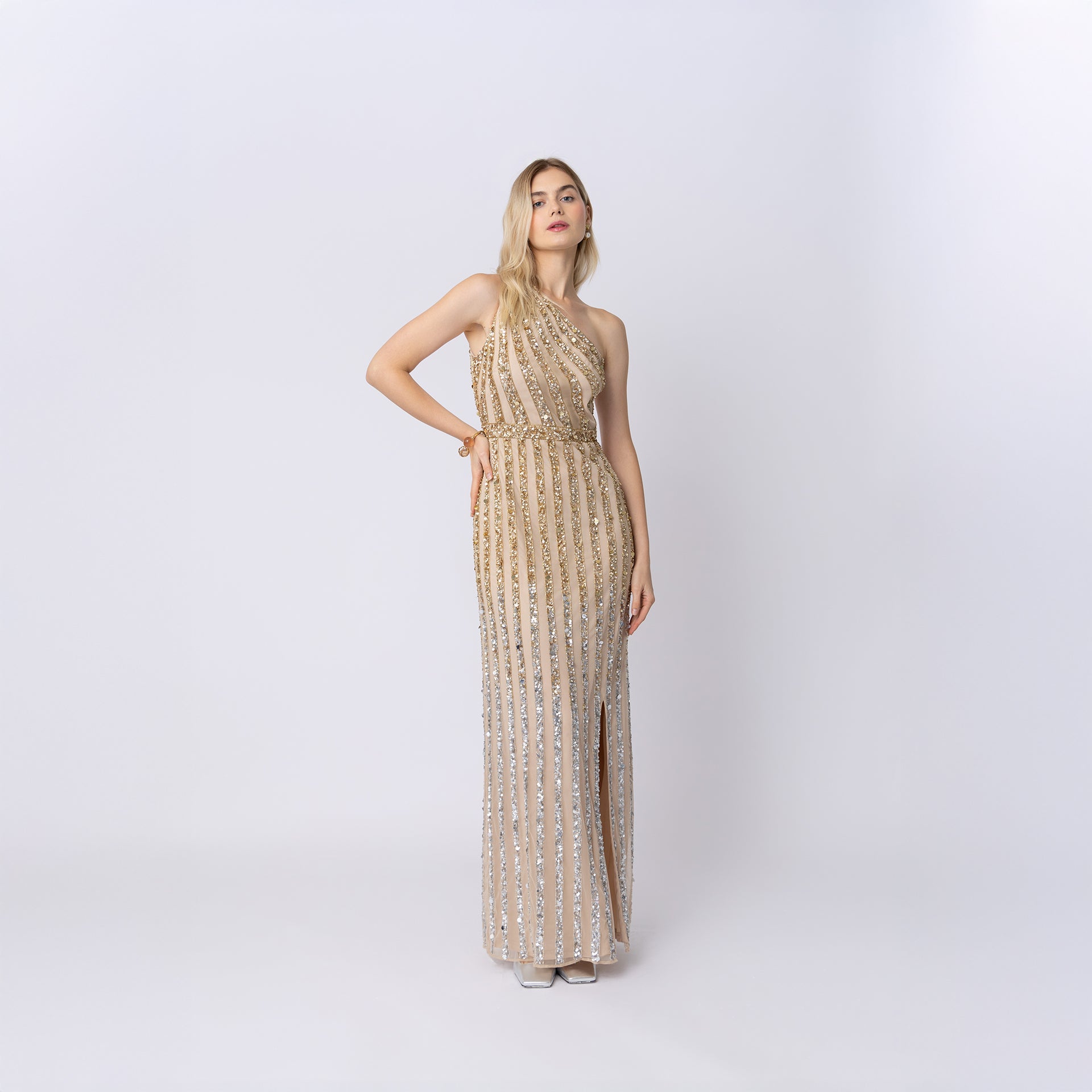 Gold Oriana Gown by Raishma