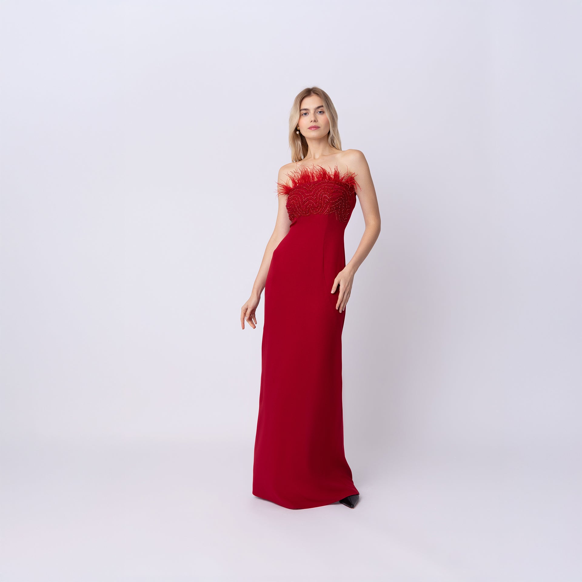 Red Rosa Gown by Raishma