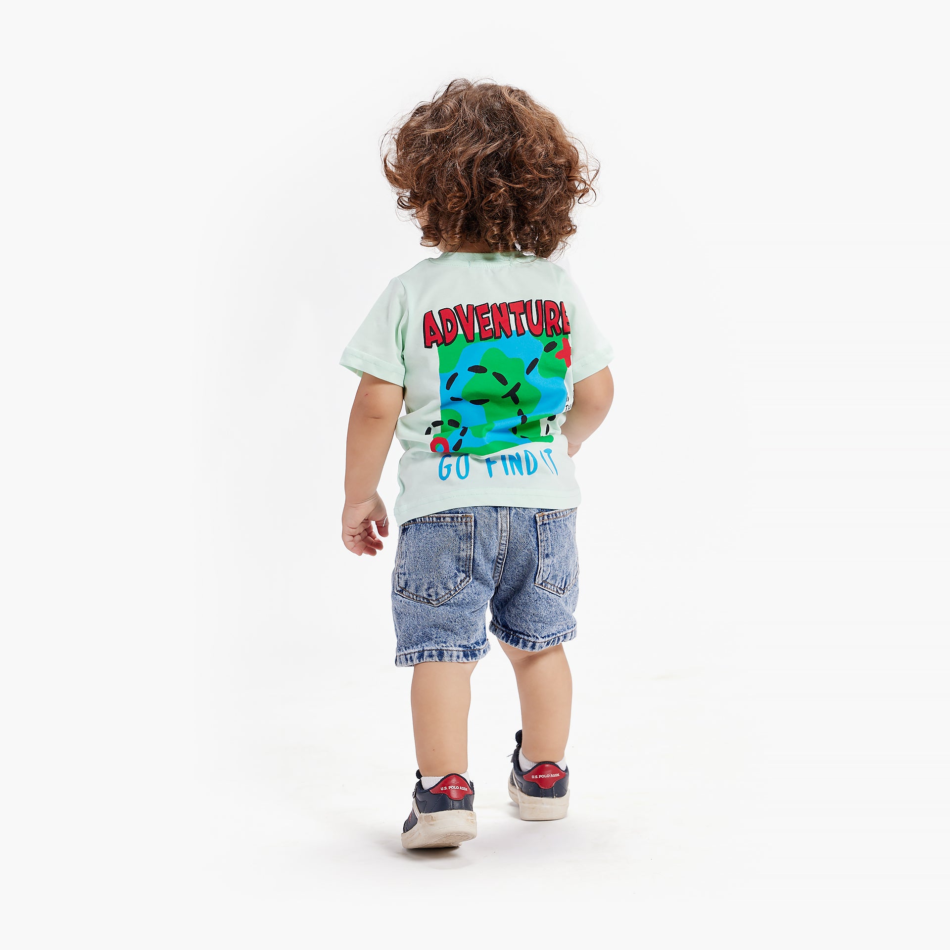 Kids Mint Green Adventure T-shirt By In Your Shoe