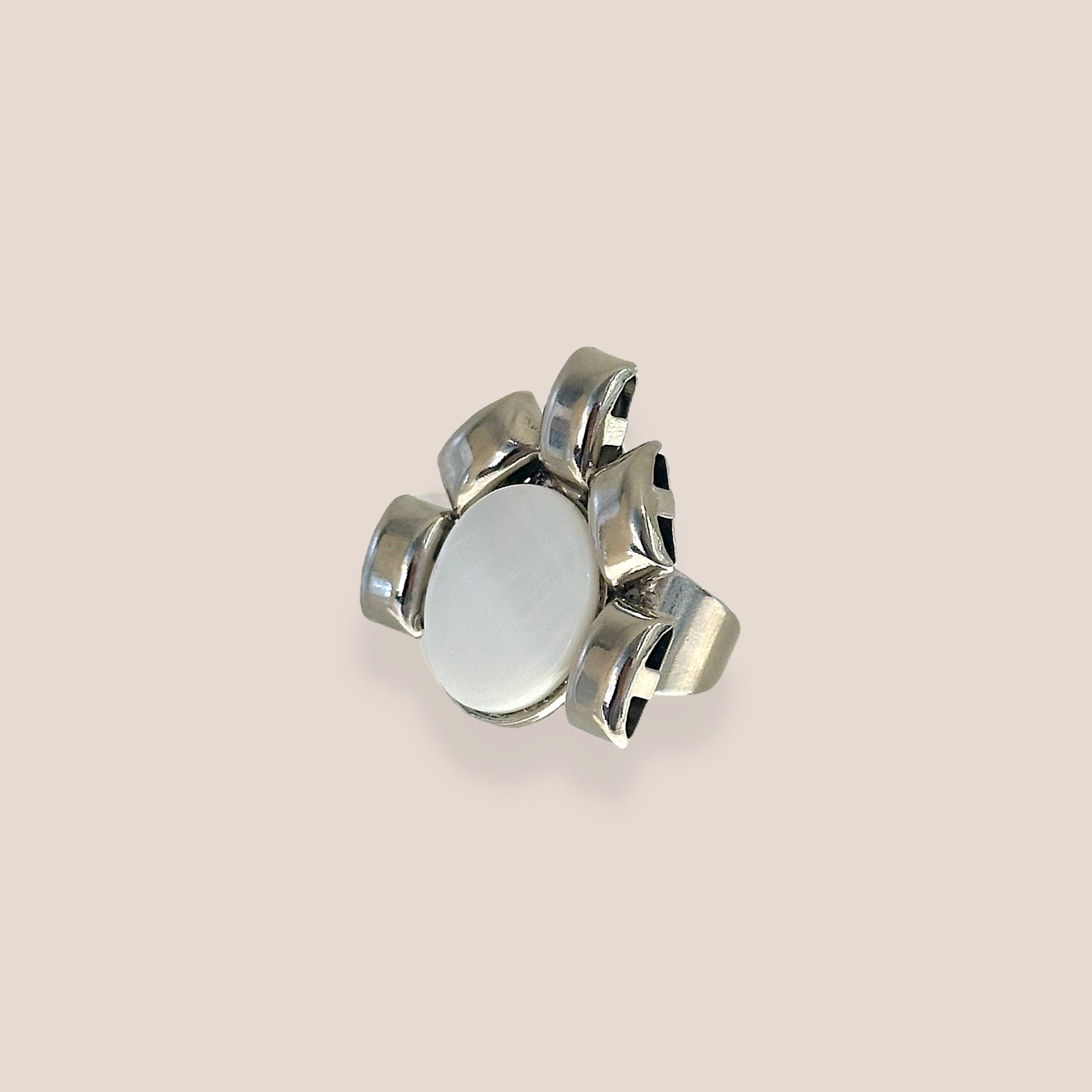 MOP Silver Ring By D By Dalia