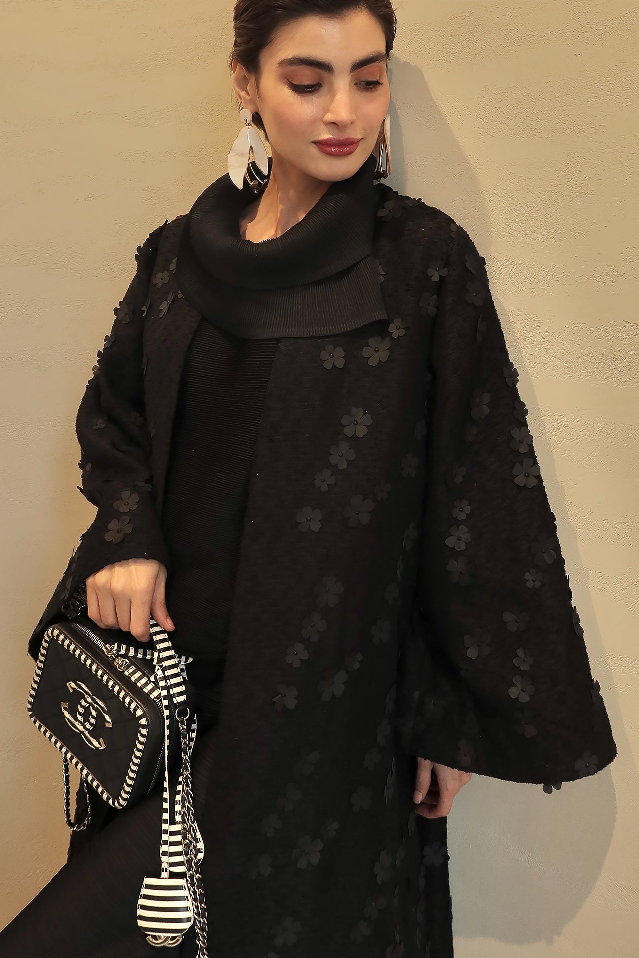 Black Bloom Abaya by F.Lounge