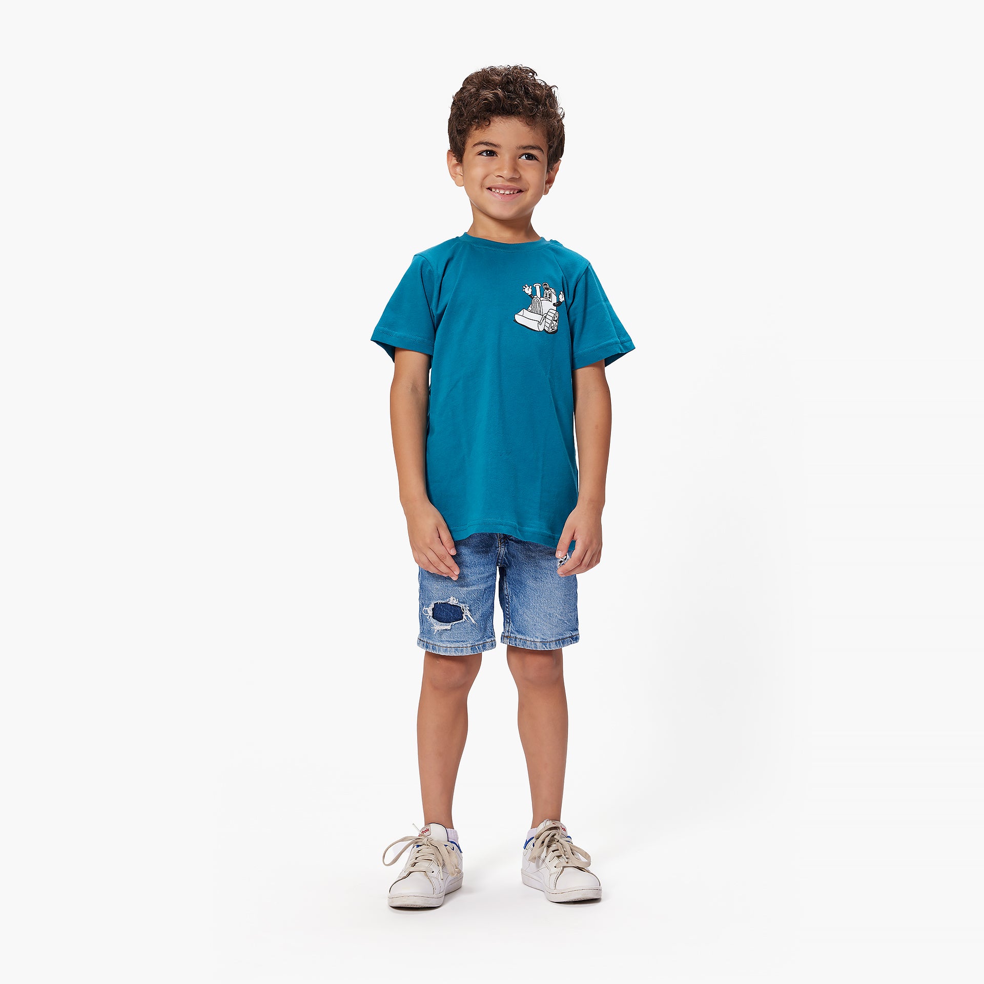 Kids Blue Build N Break T-shirt By In Your Shoe