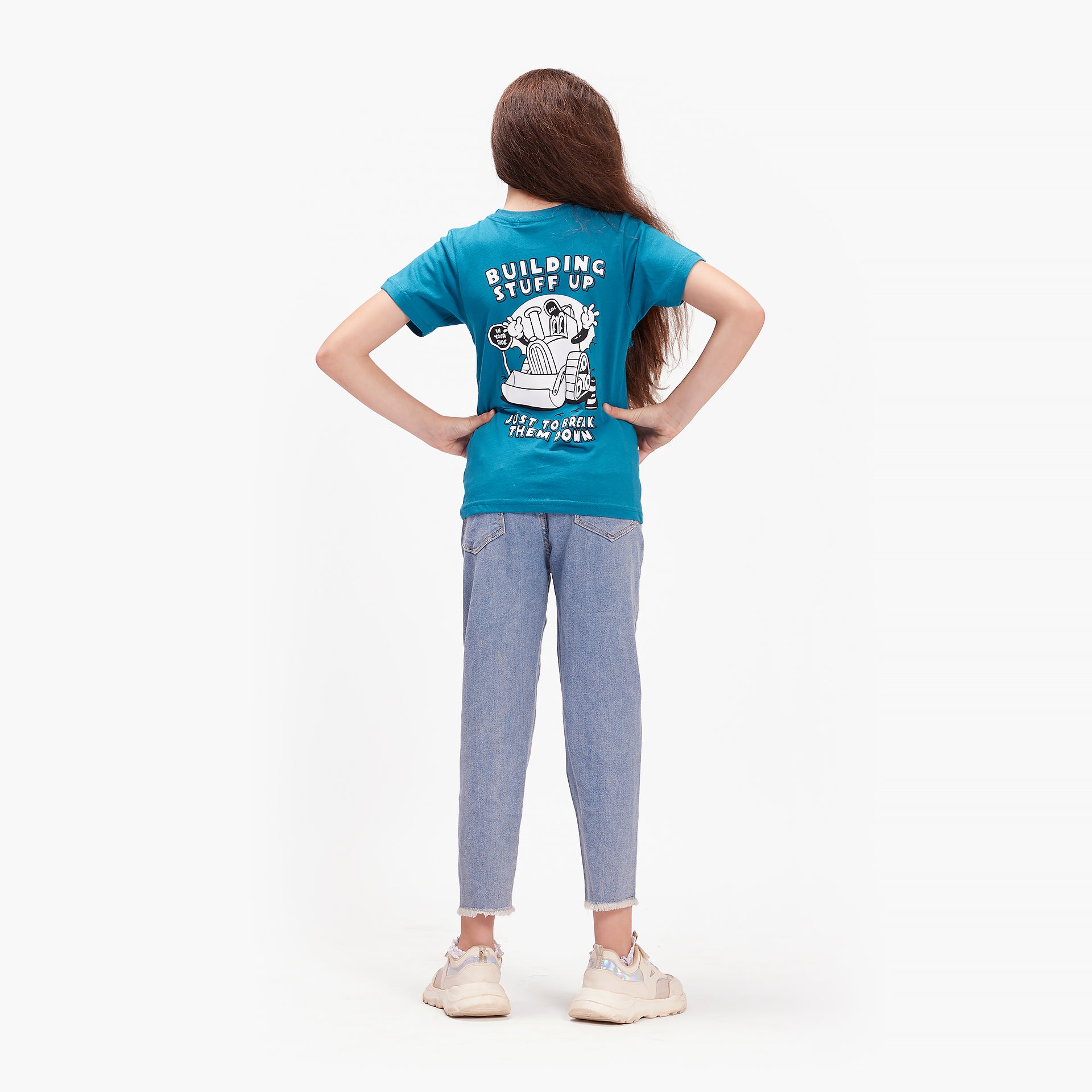 Kids Blue Build N Break T-shirt By In Your Shoe