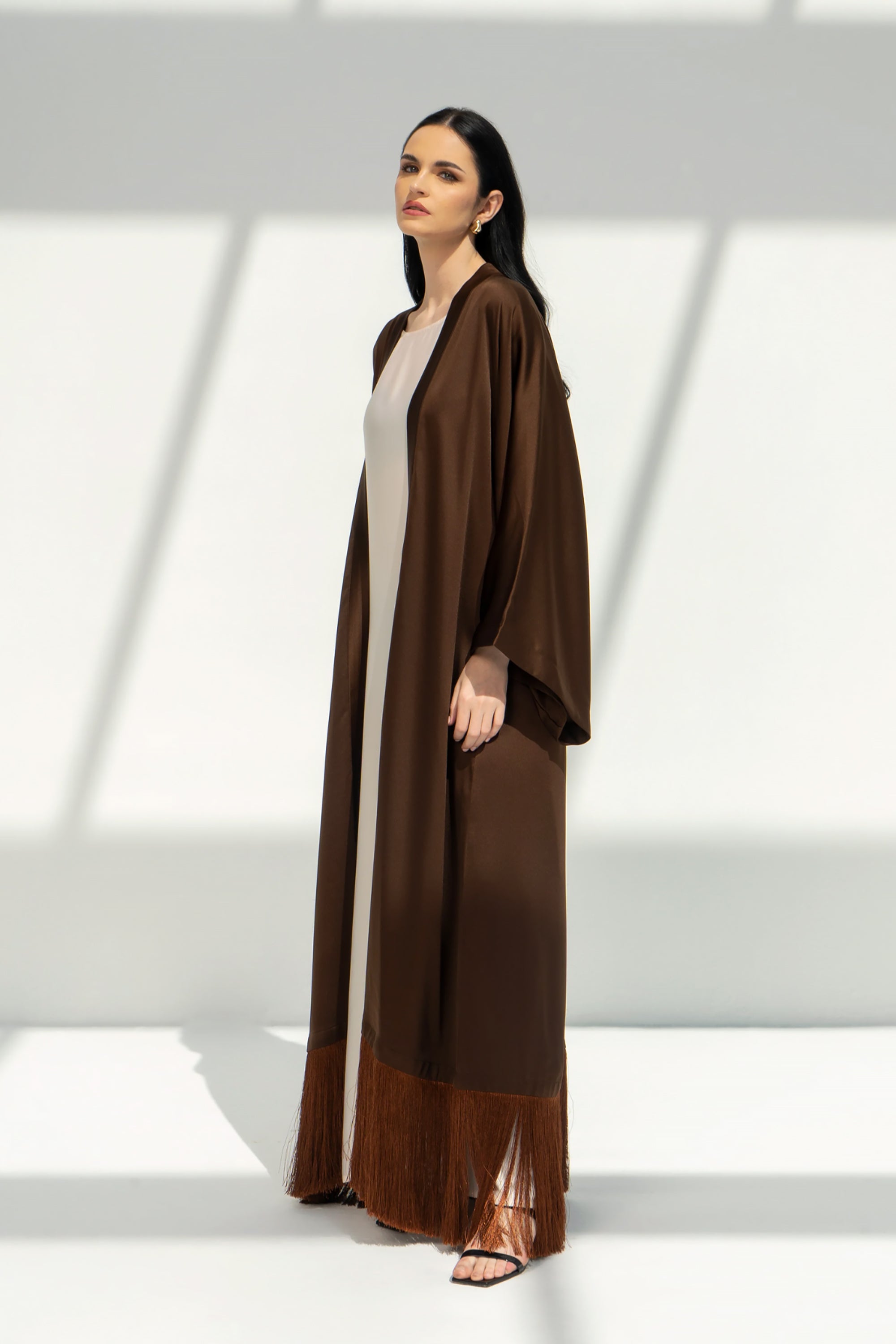 Brown Canna Abaya by Meelah