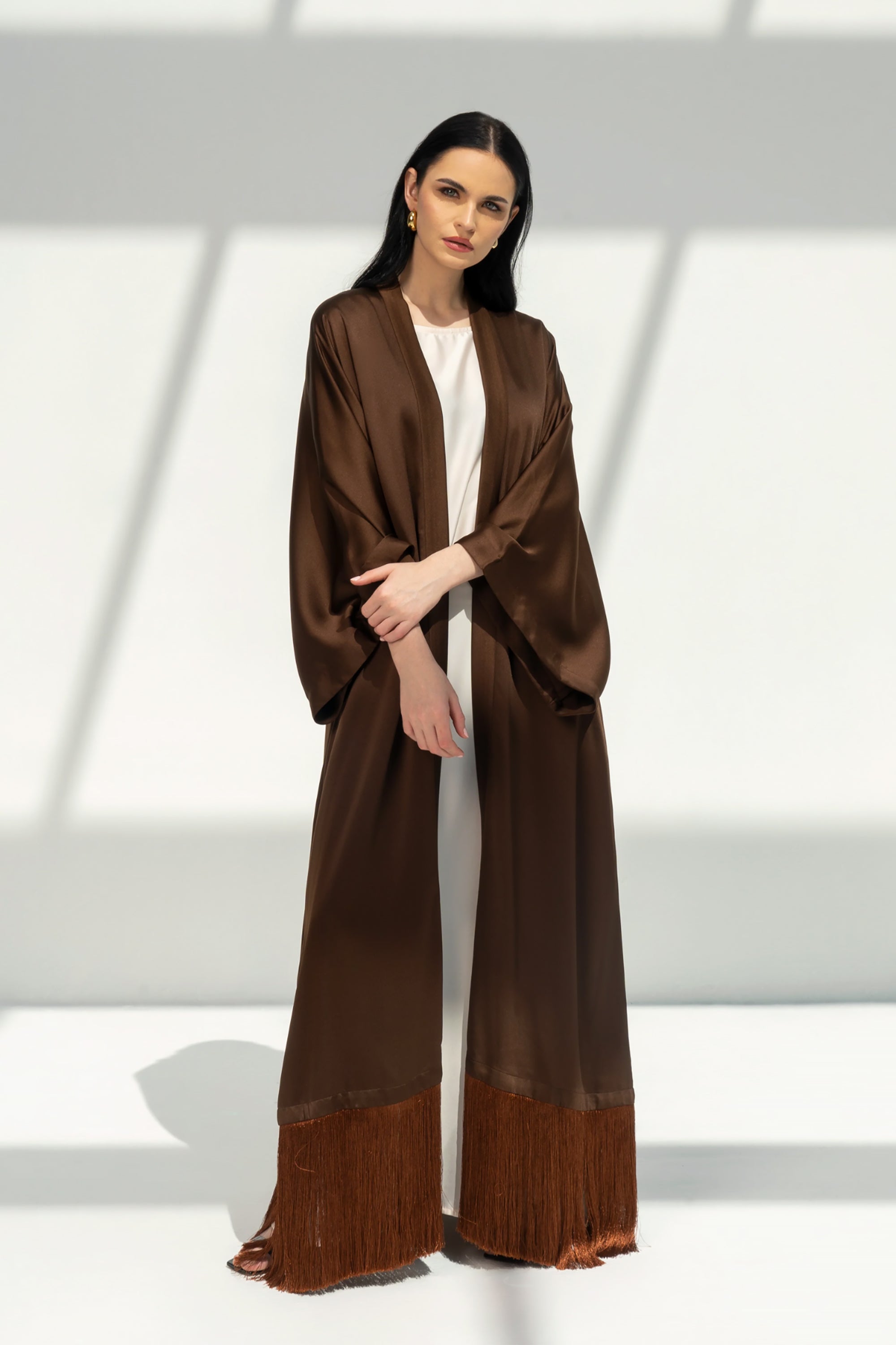 Brown Canna Abaya by Meelah