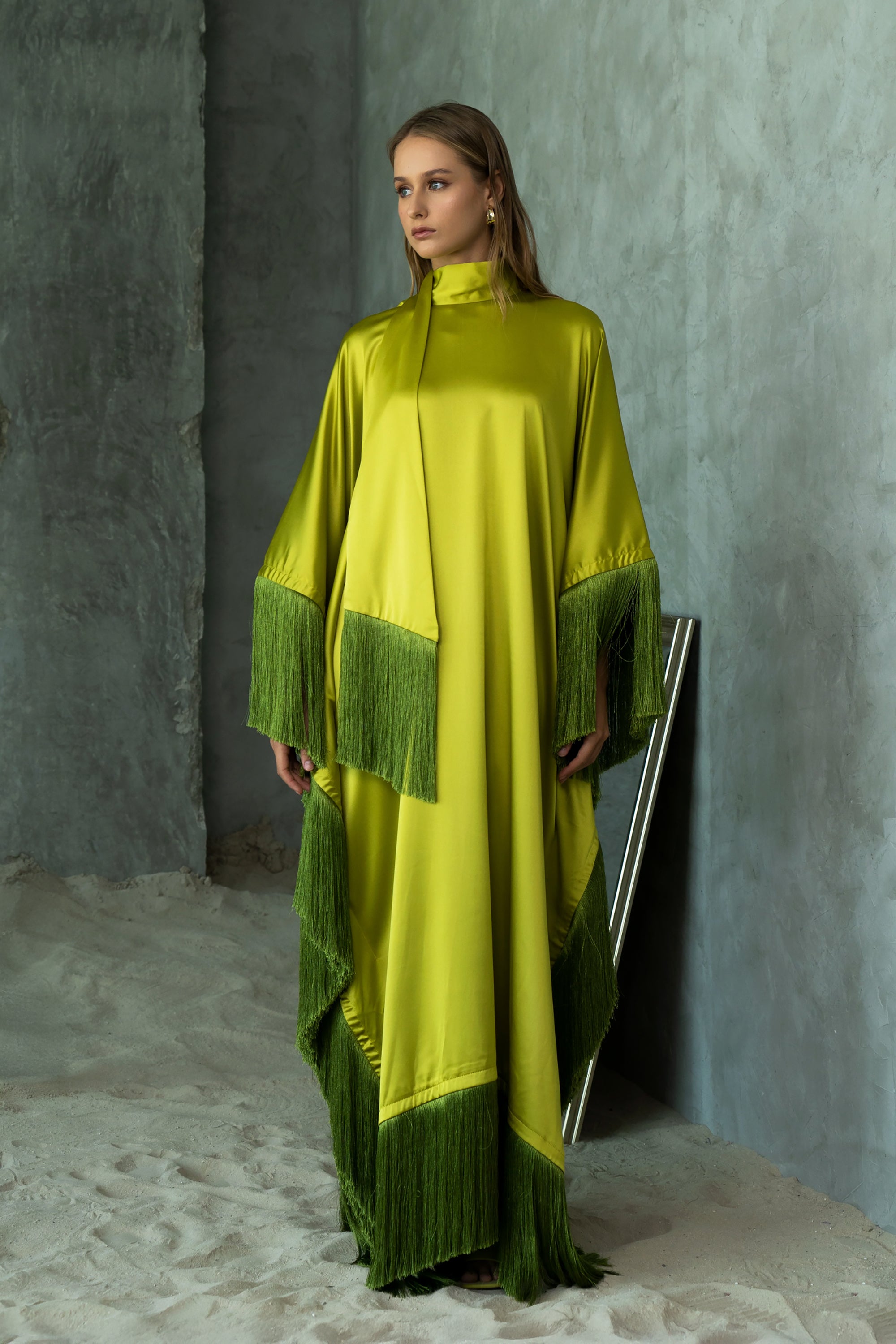 Green Canna Kaftan by Meelah