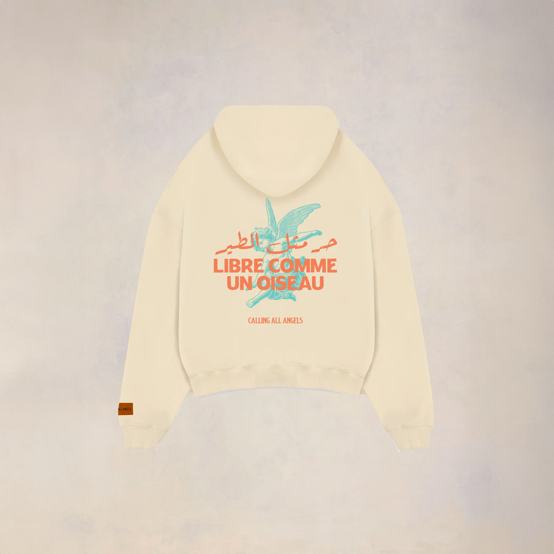 Unisex Beige Libre Hoodie By Calling All Angels