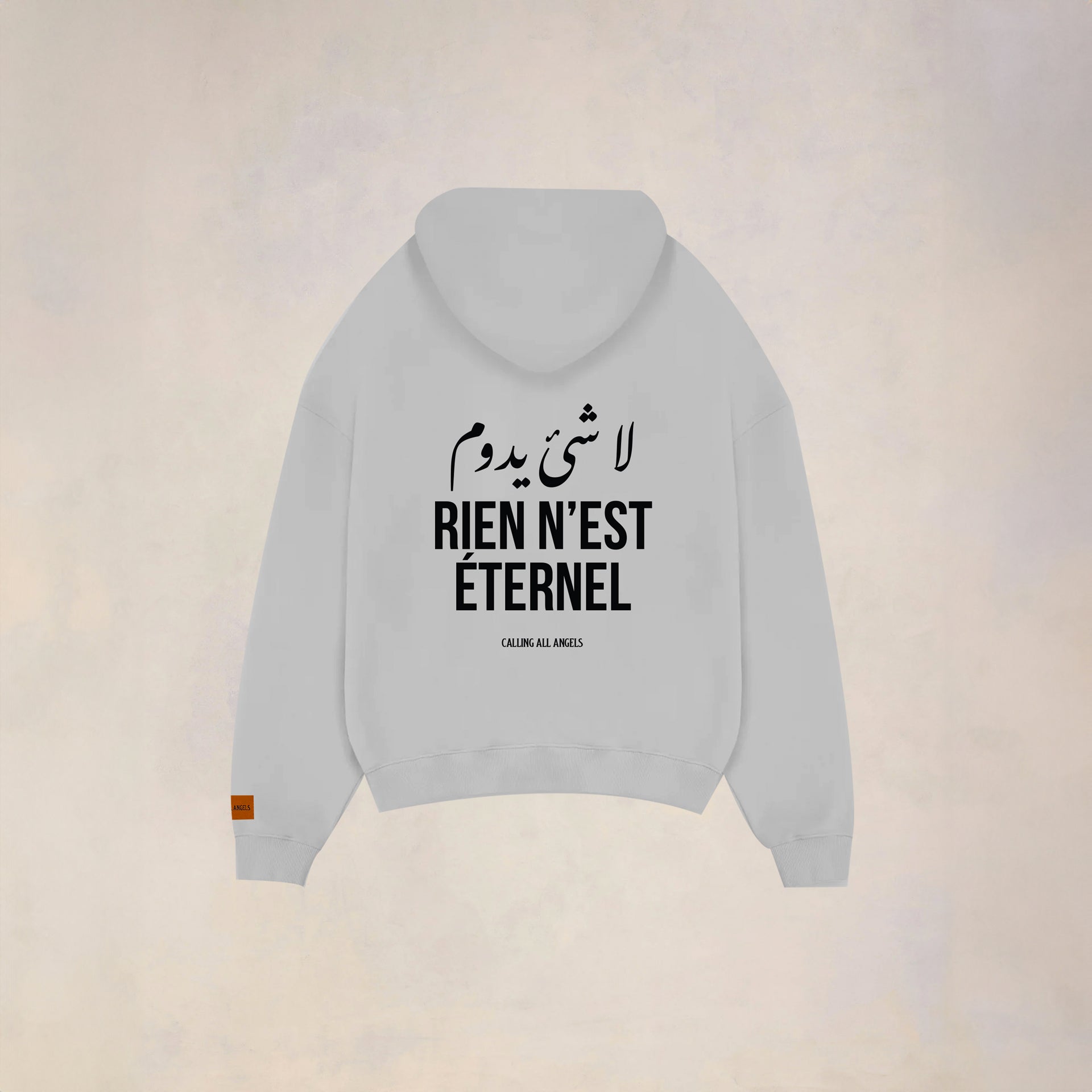 Unisex Grey Rien N'est Eternel Hoodie By Caling All Angels