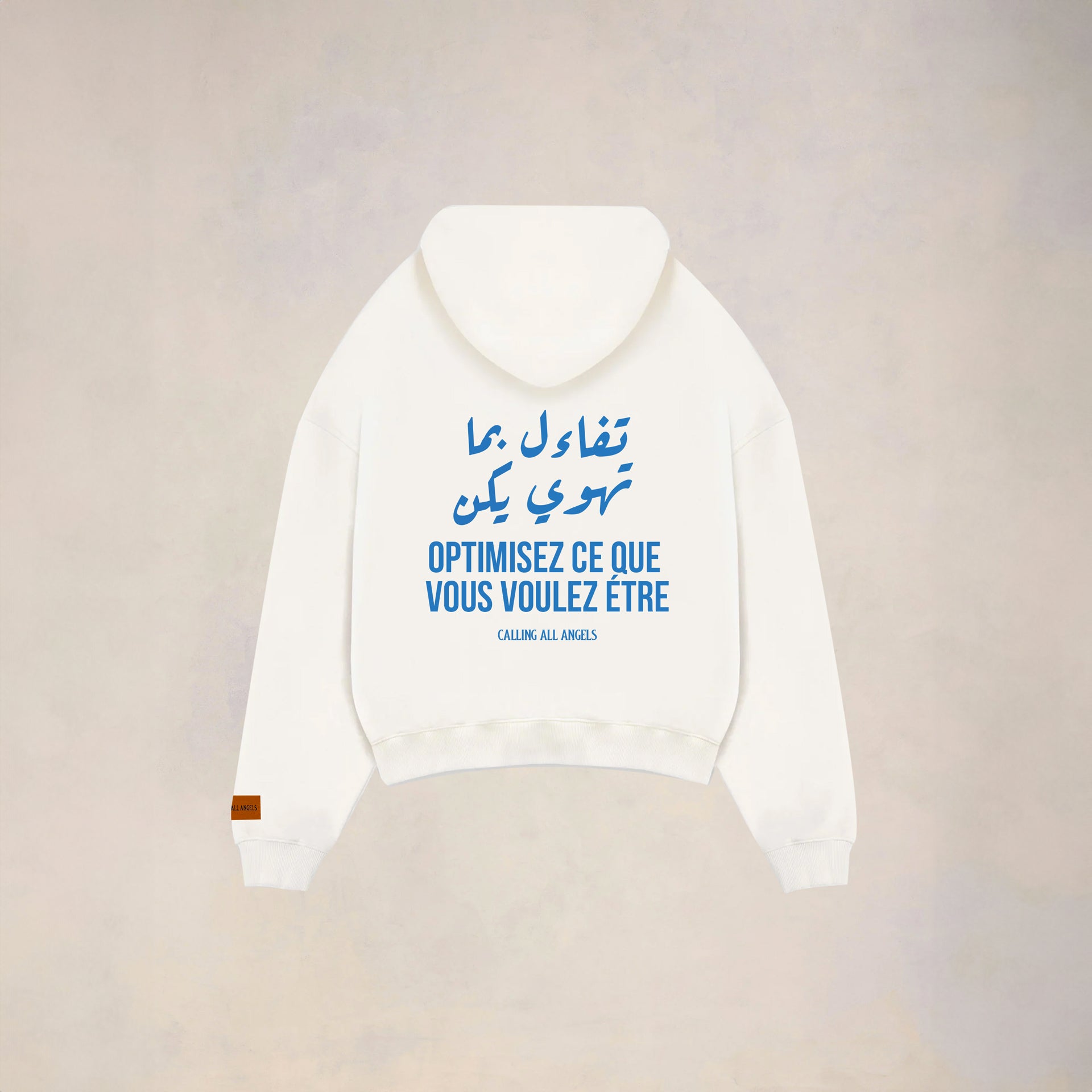 Unisex White Optimisez Hoodie By Calling All Angels