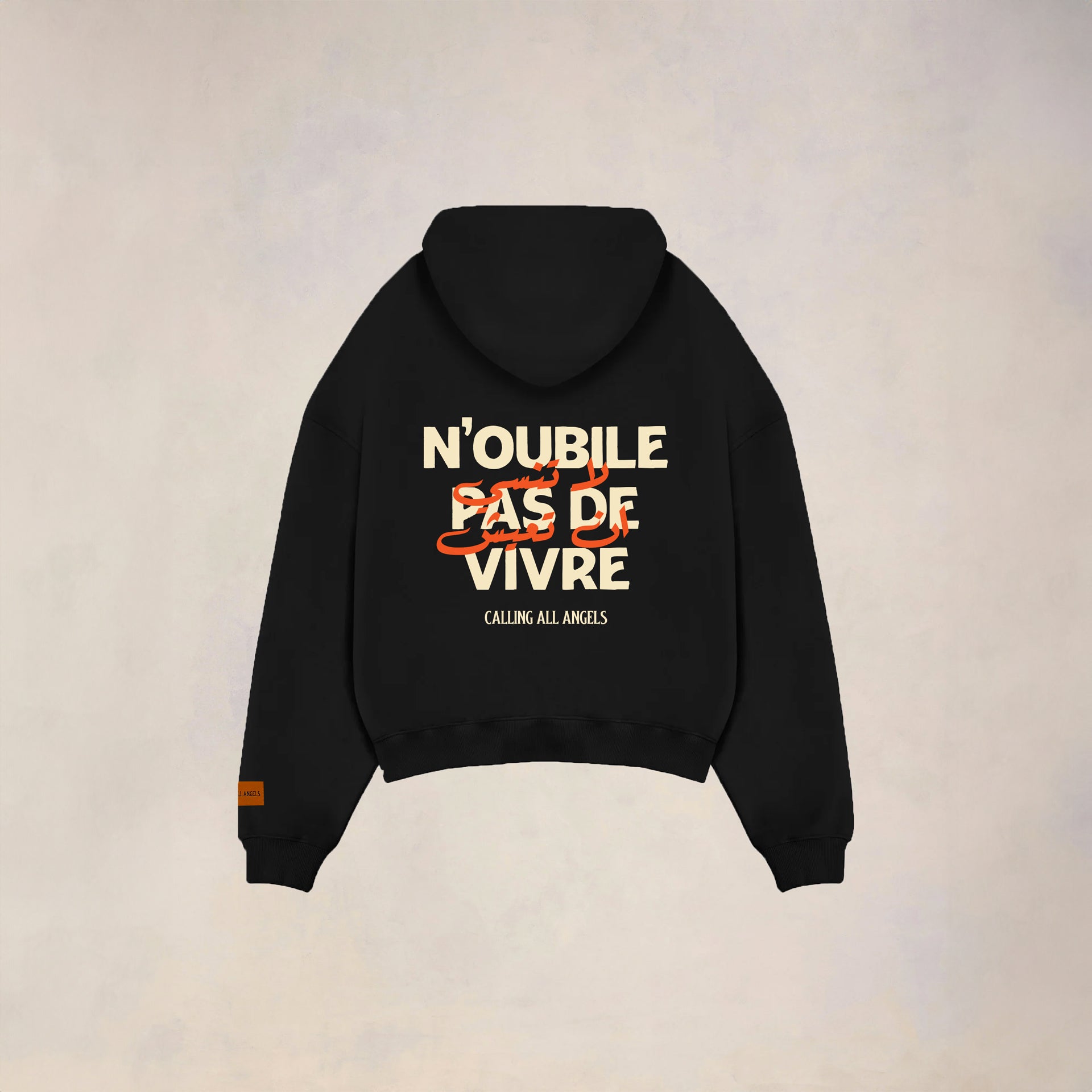 Unisex Black N'oubile Hoodie By Calling All Angels