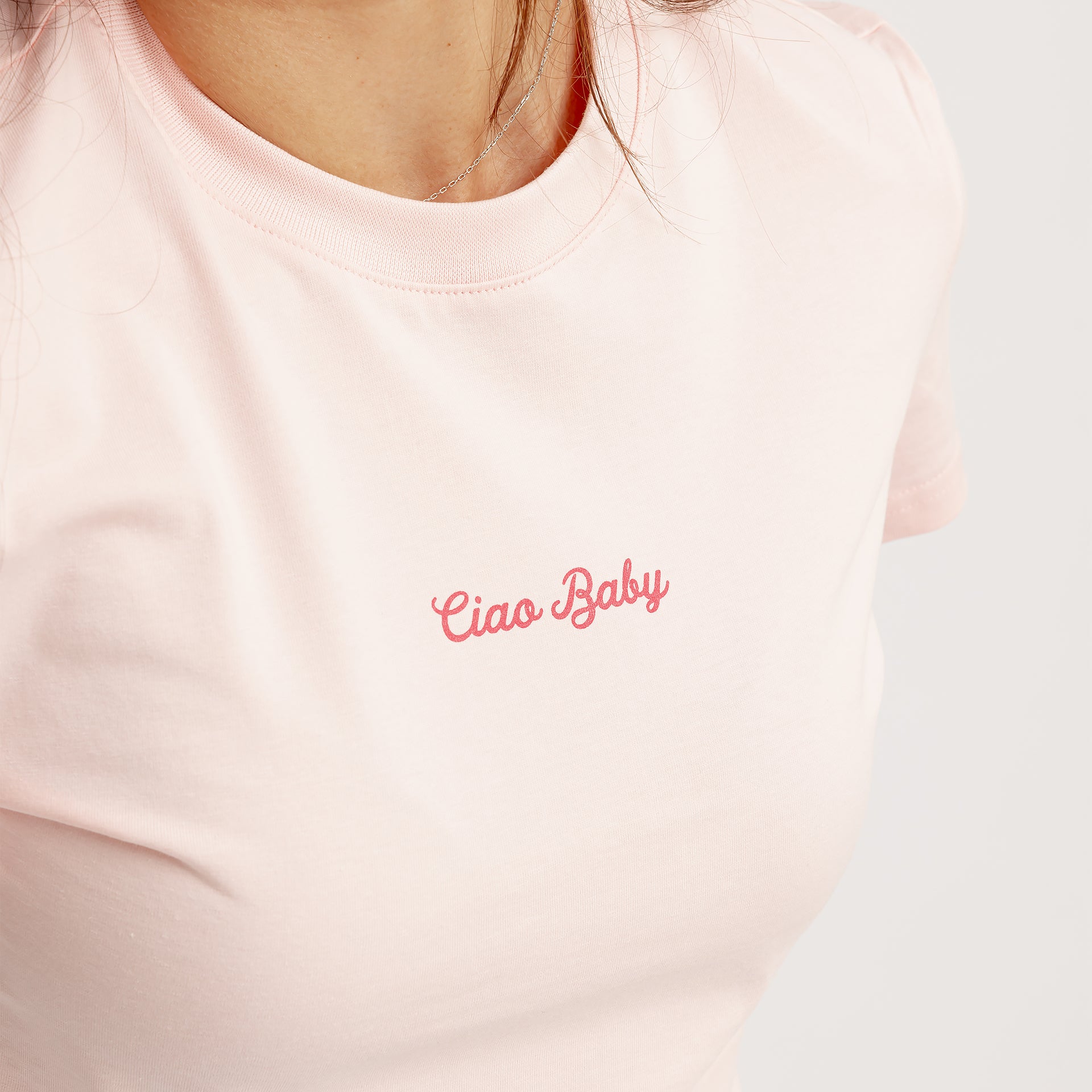 Pink Ciao Baby Cropped T-shirt By In Your Shoe