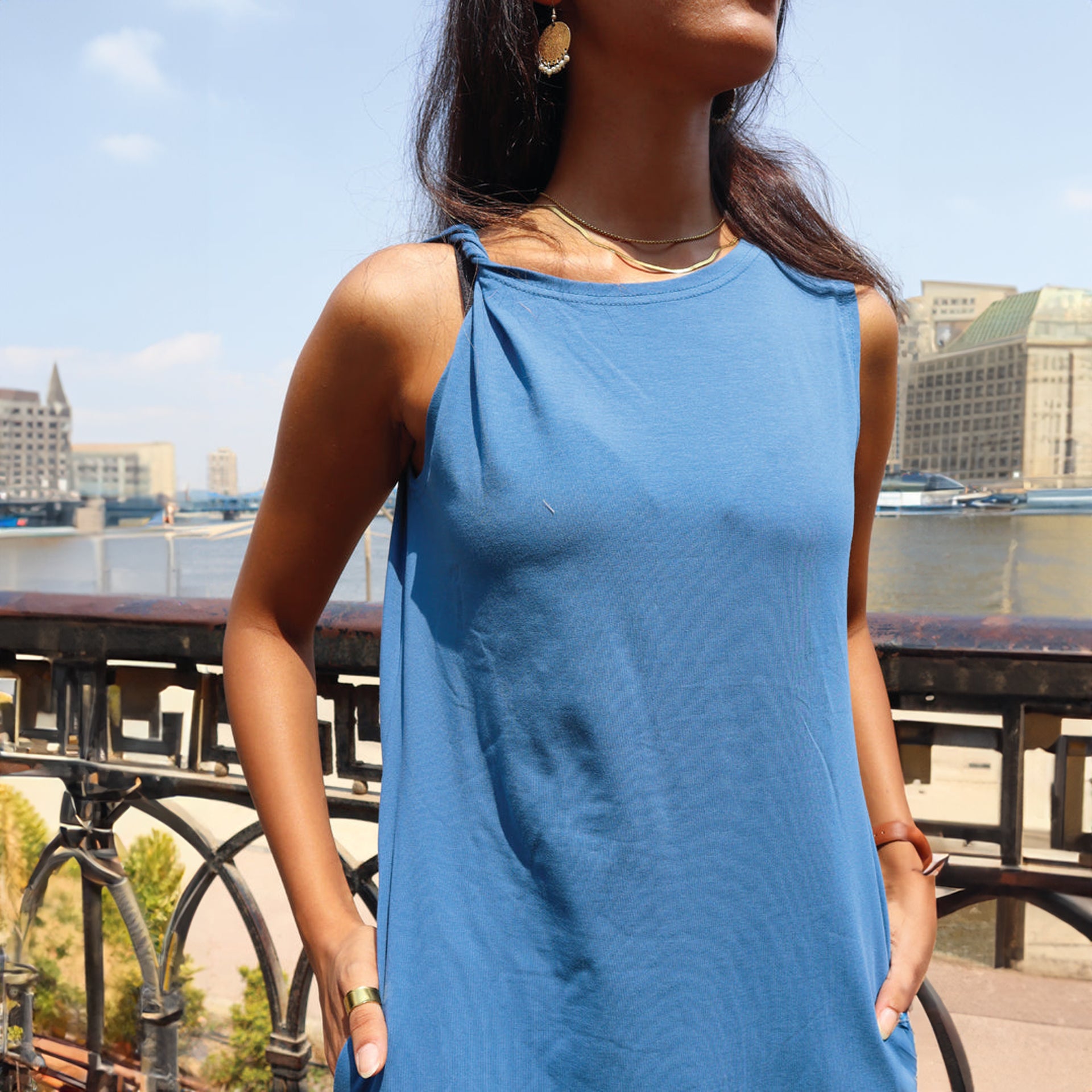 Cairo Dress in Indigo by FUFA