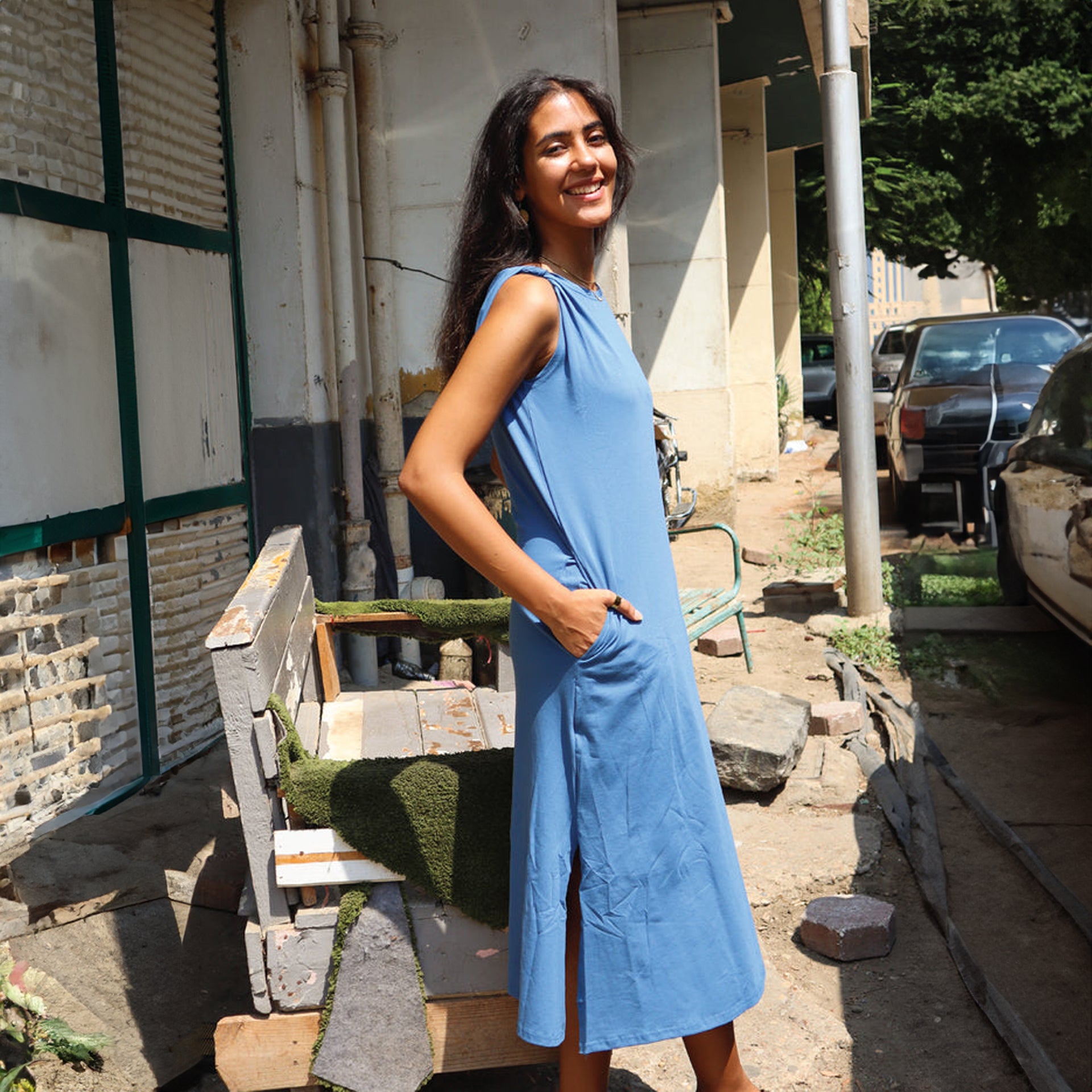 Cairo Dress in Indigo by FUFA