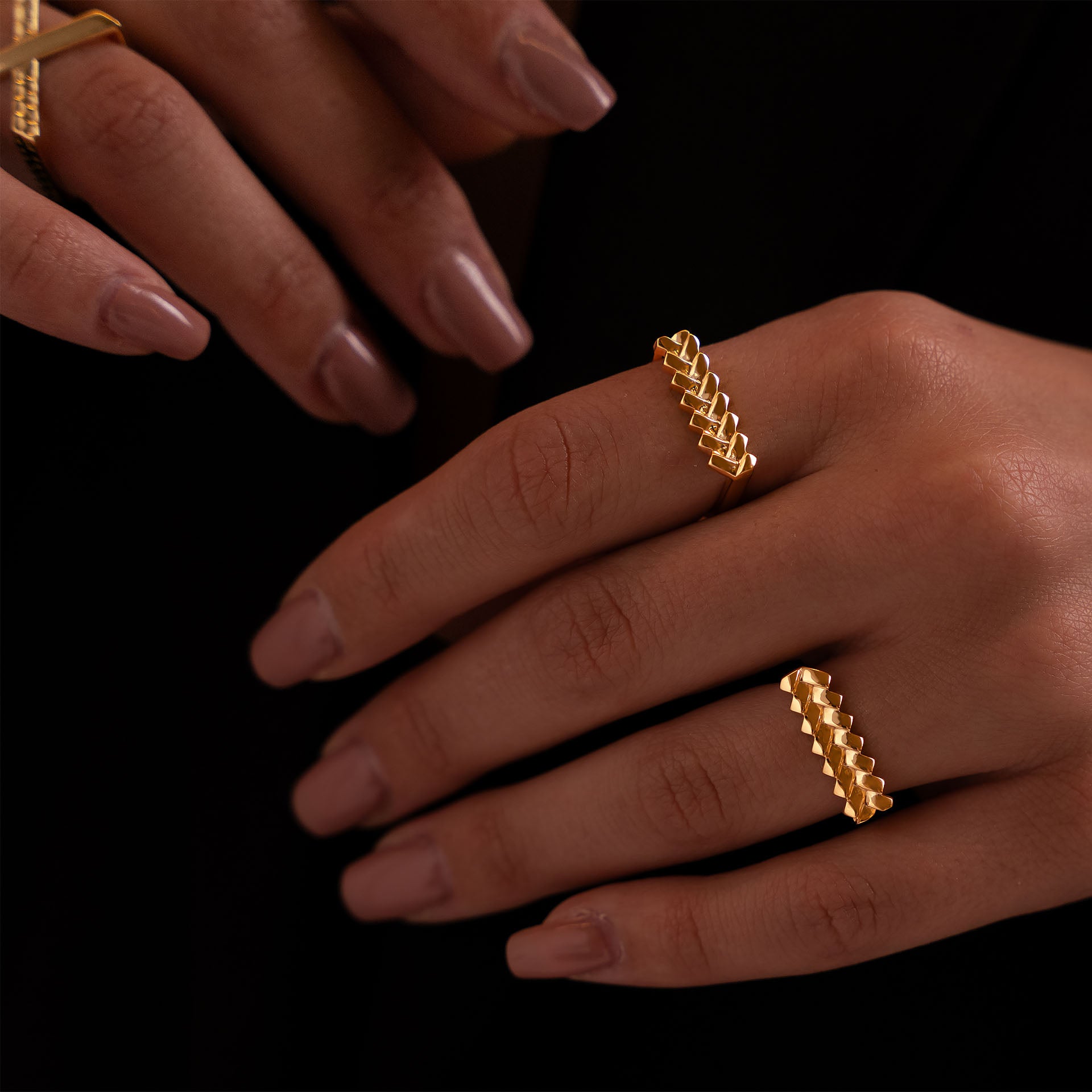 Gold Plated Karab Ring By L'rosha