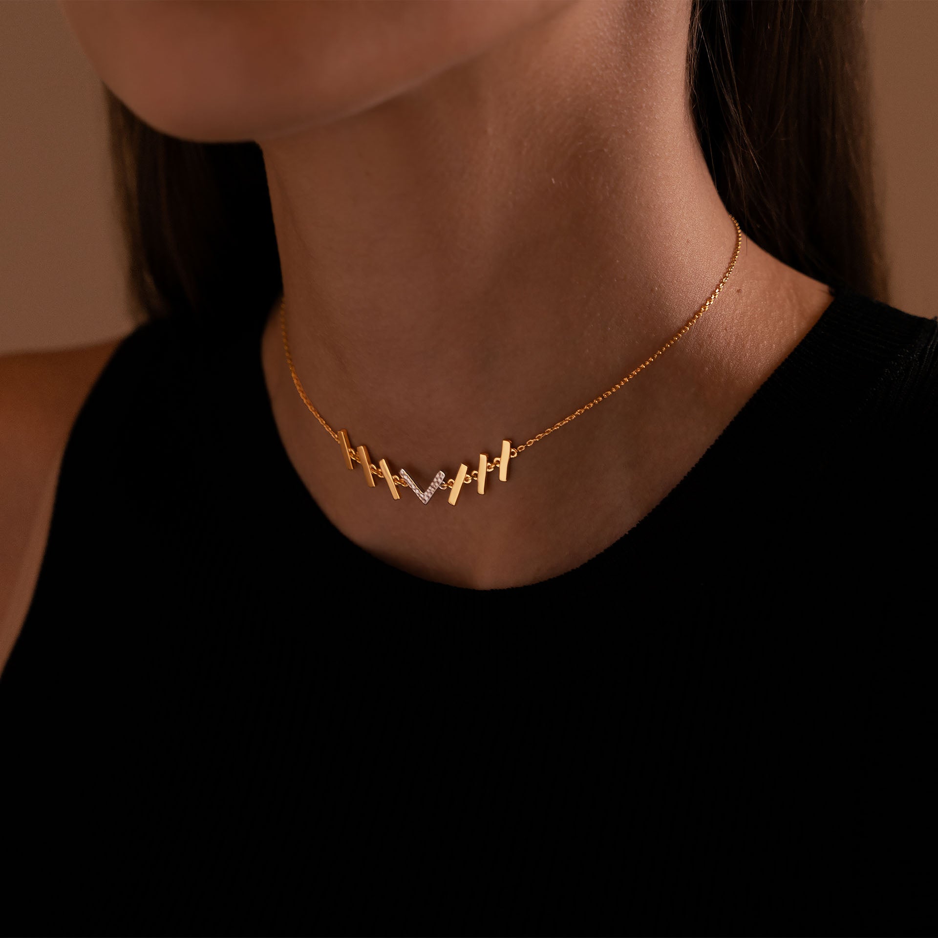 Gold Plated Sara Necklace By L'rosha