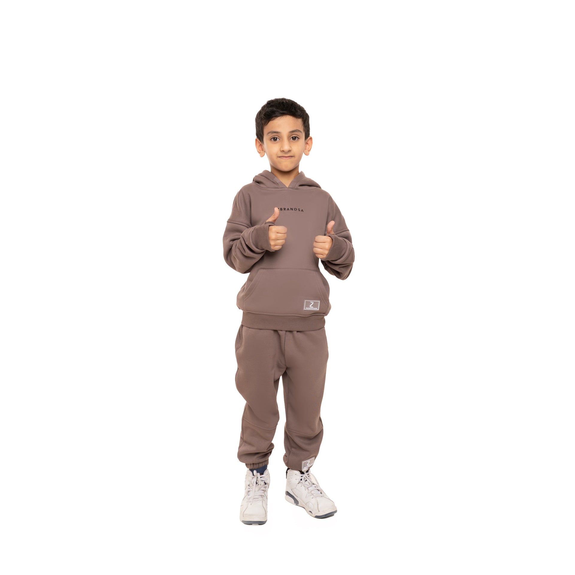 kids set brown hoodie And pants From Z Brand