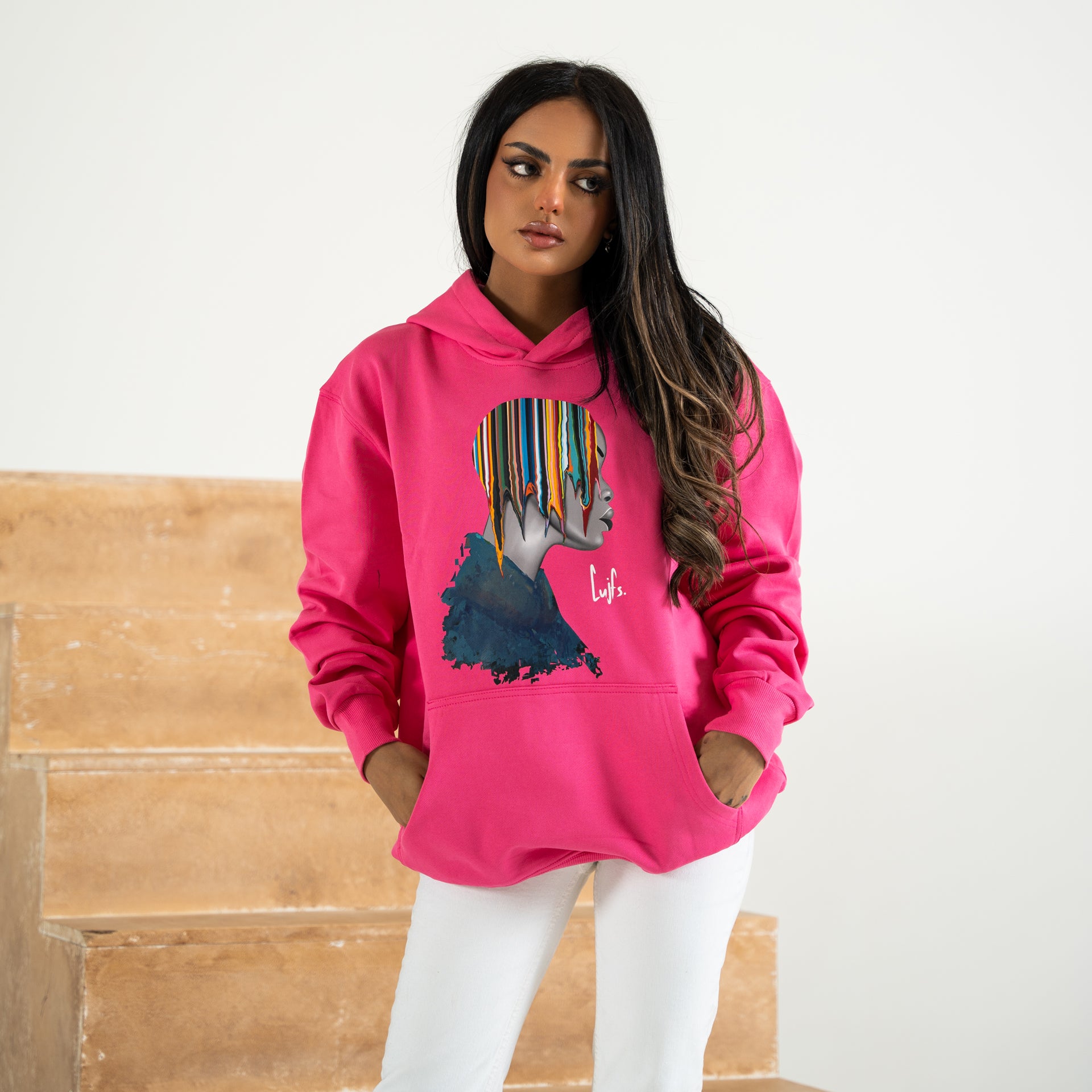 Hot Pink Hoodie From Triple Four