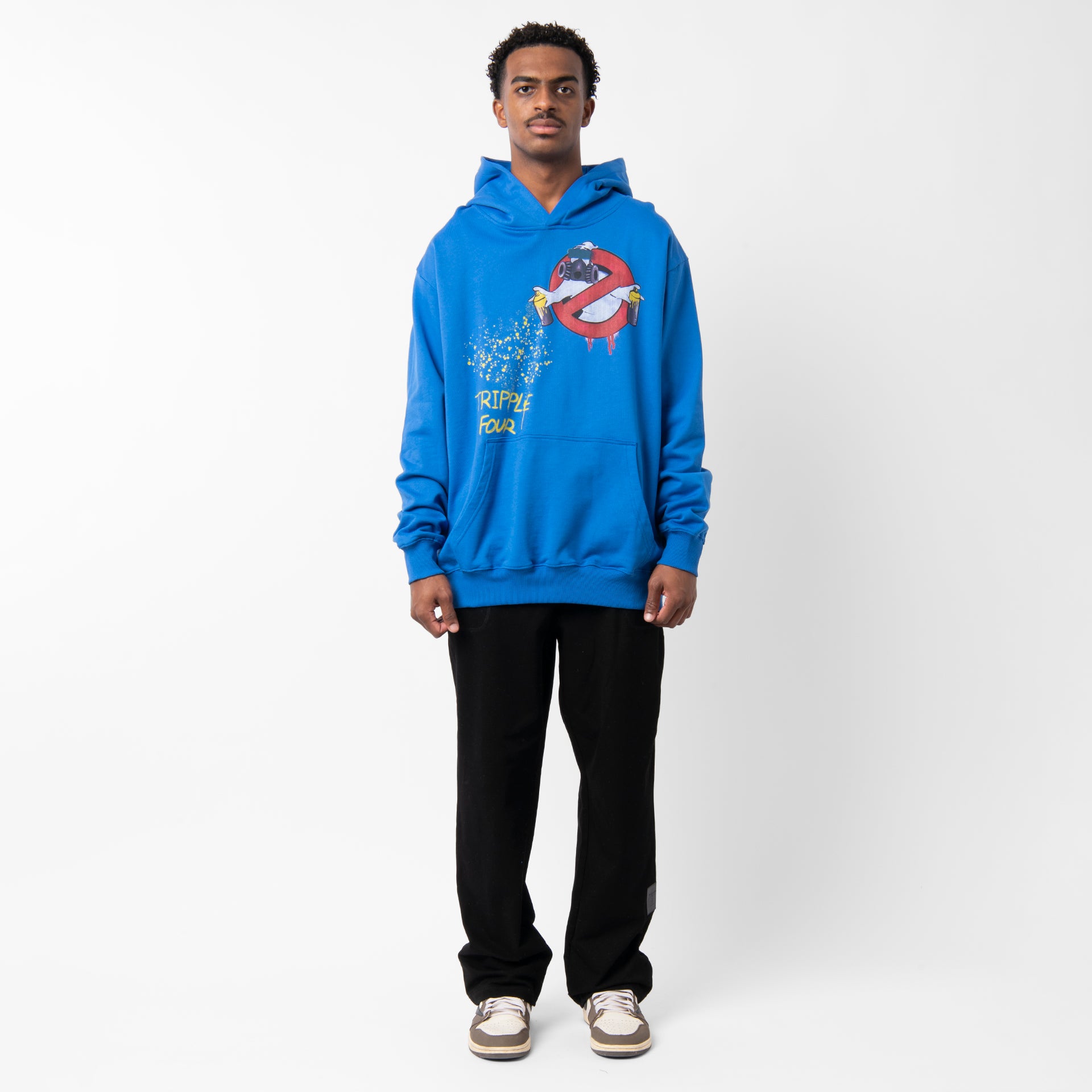 Blue Hoodie From Triple Four