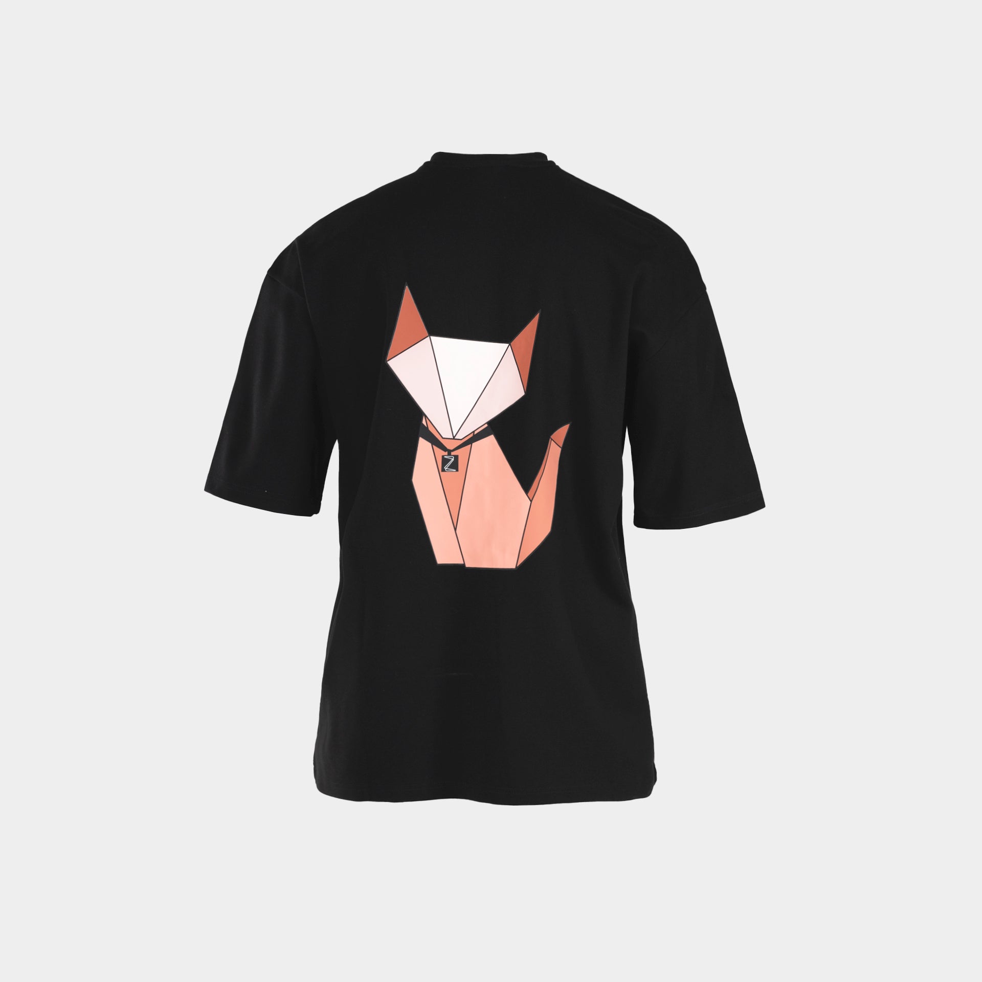 Black T-shirt With Brown Cat By Z Brand