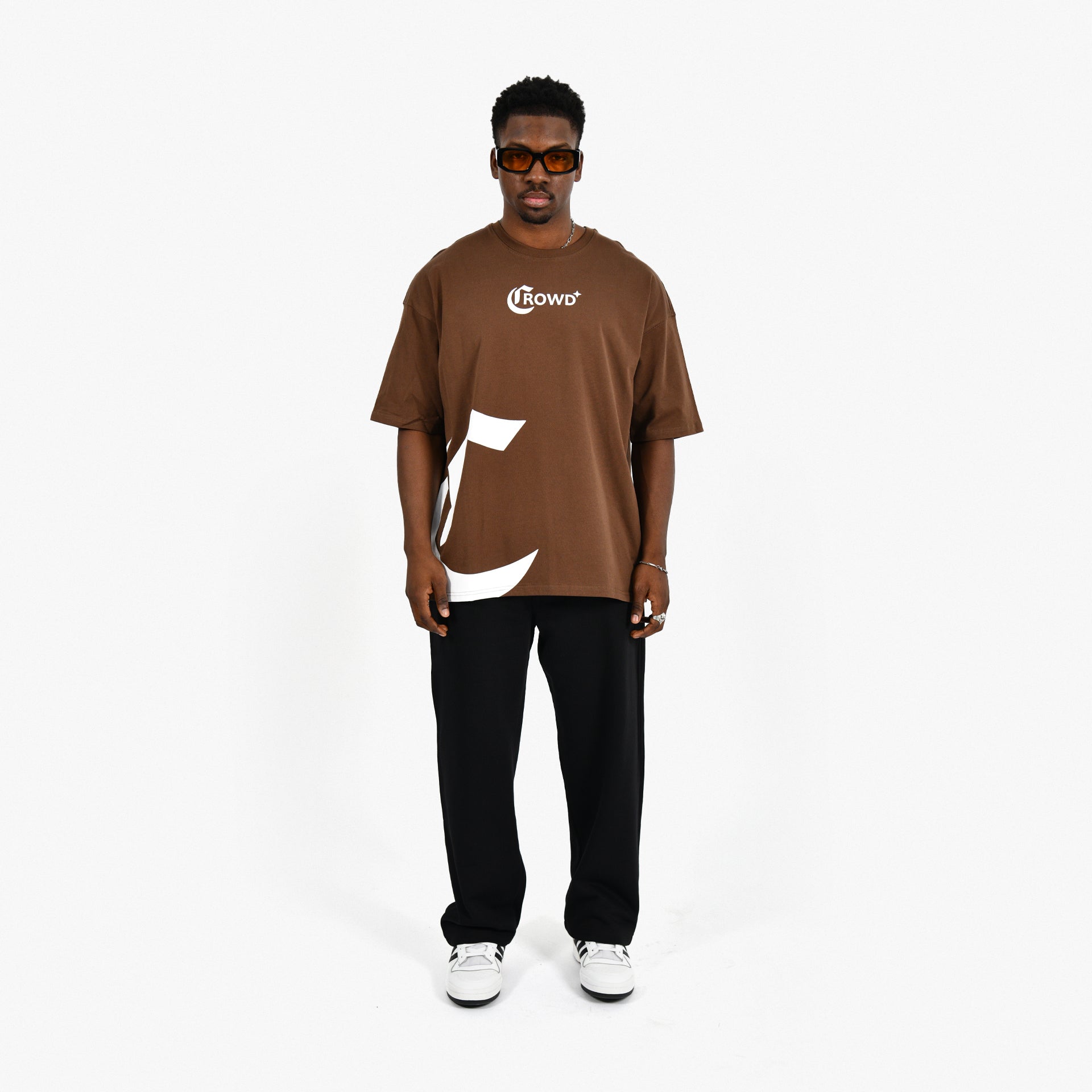 Brown Logo T-shirt From Crowd