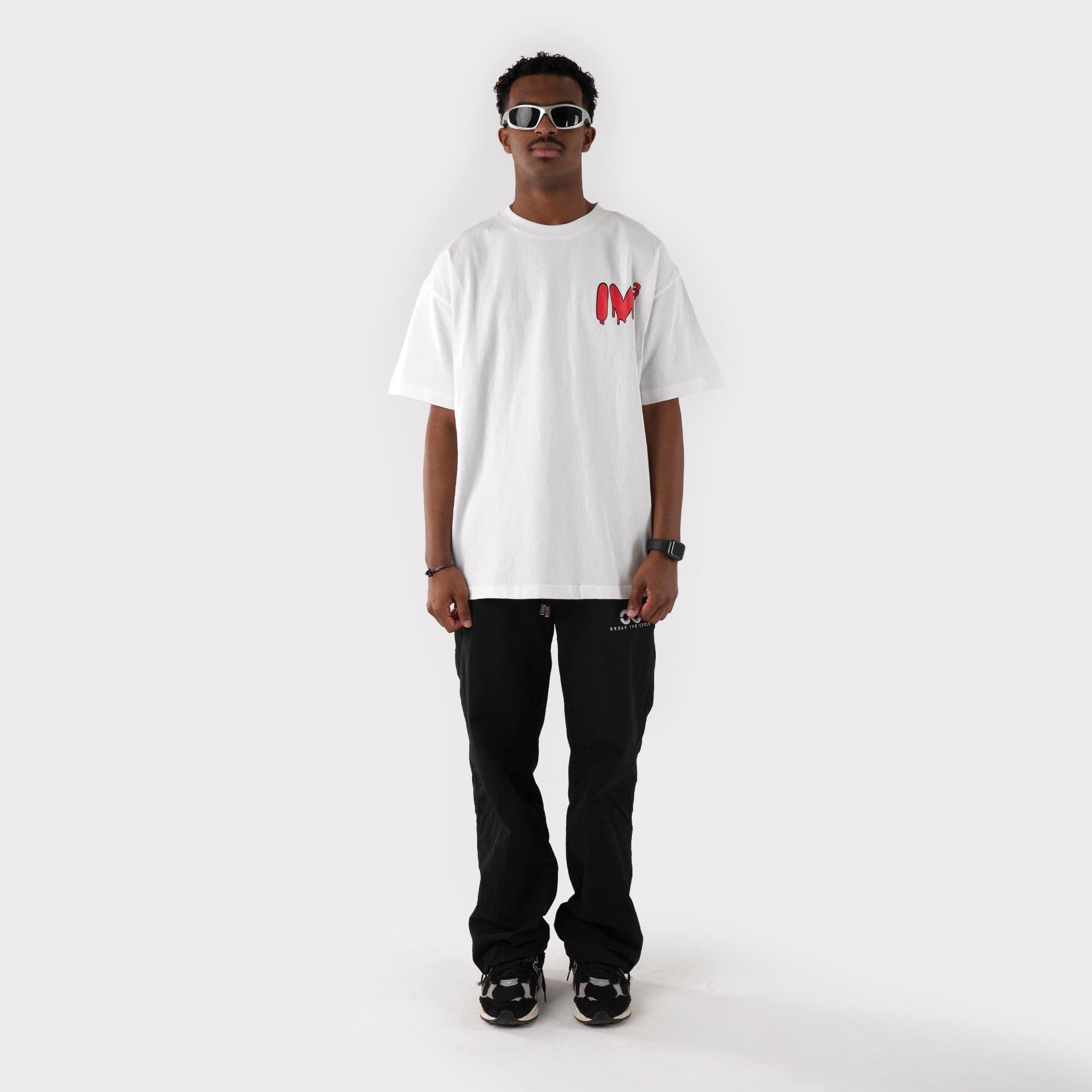 White "IV3" T-shirt From Triple Four