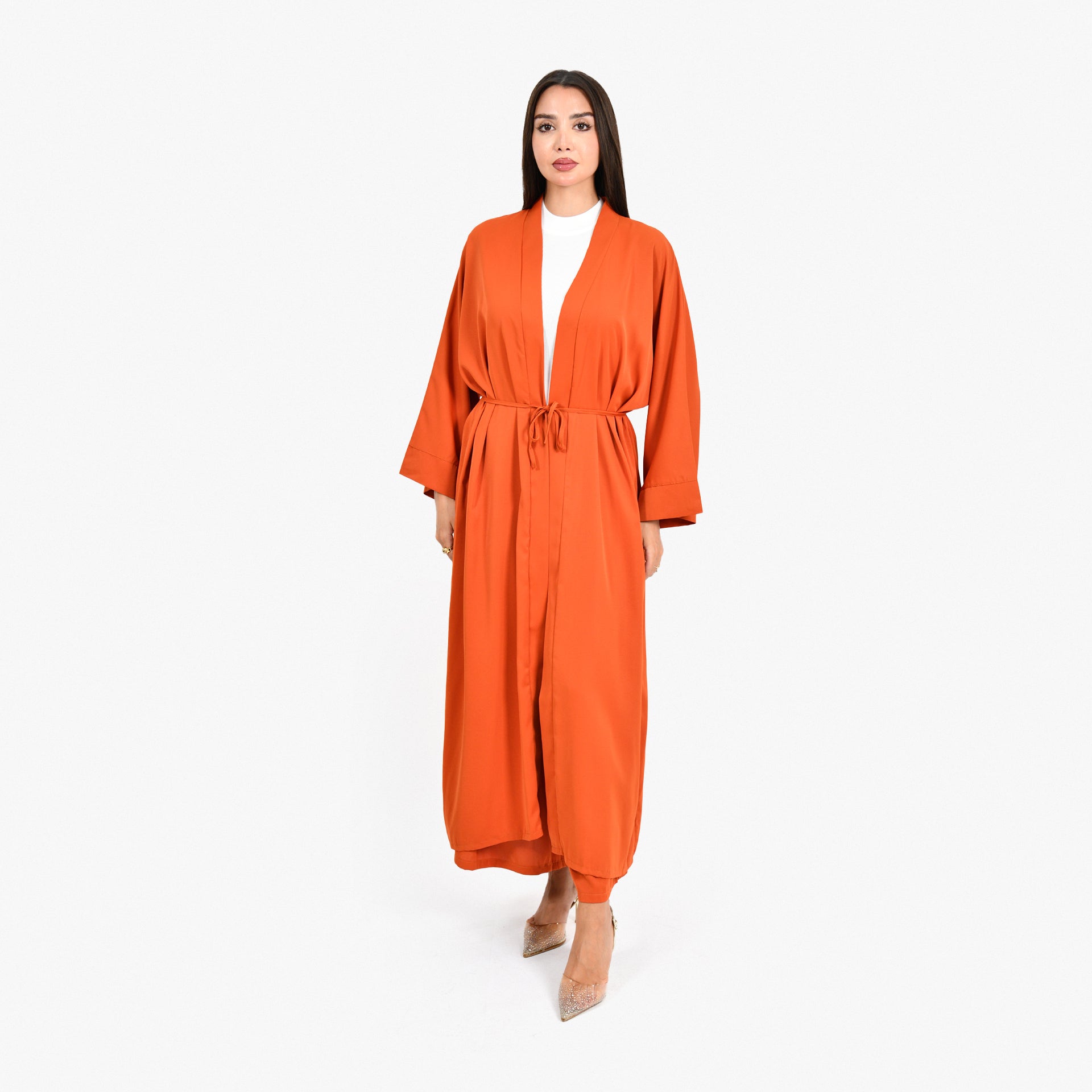 Orange Abaya Set By WeCre8