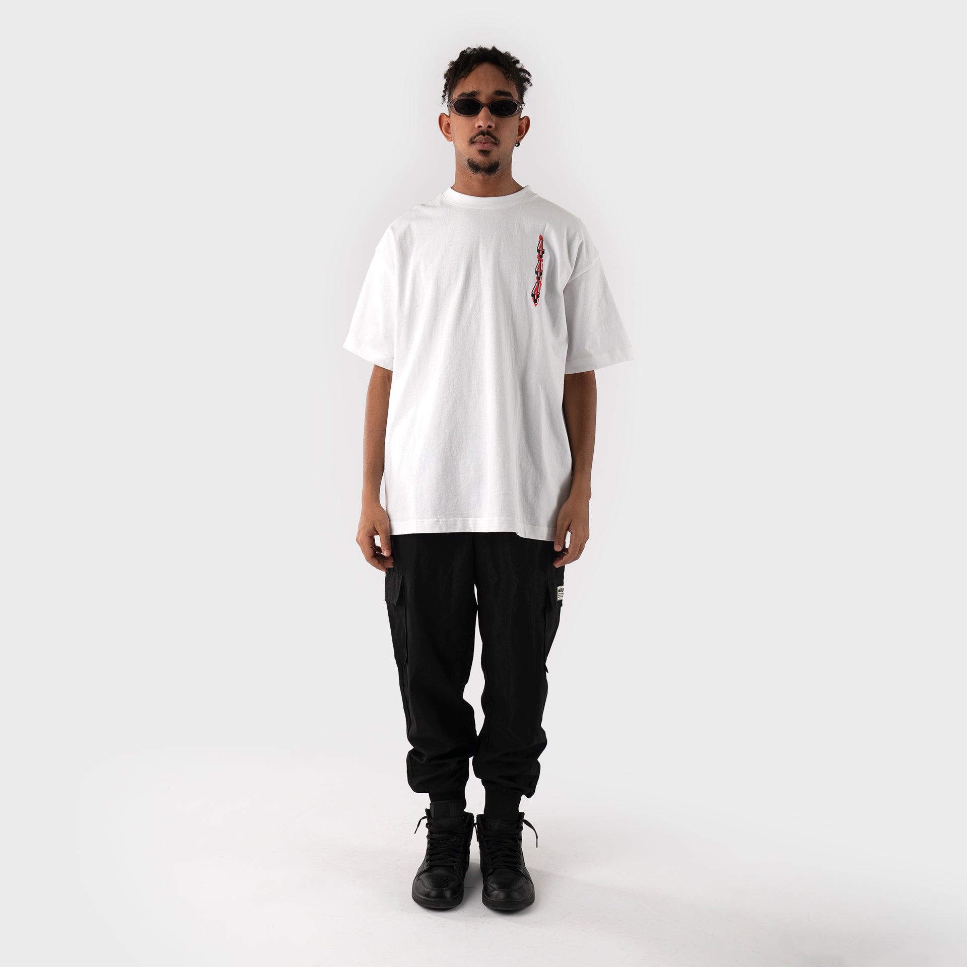 White "No Inspiration" T-shirt From Triple Four