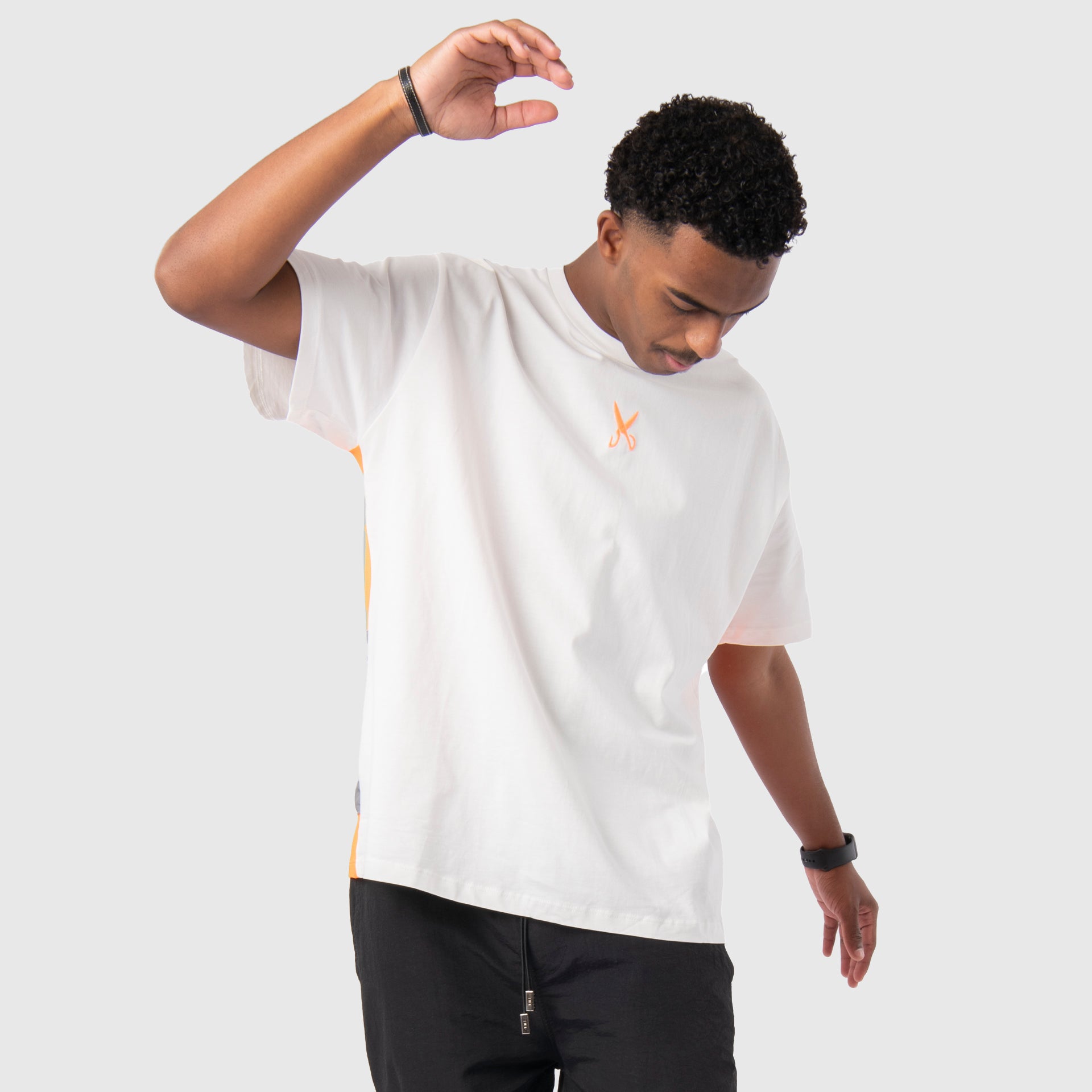 White & Orange Underground T-shirt From Weaver Design