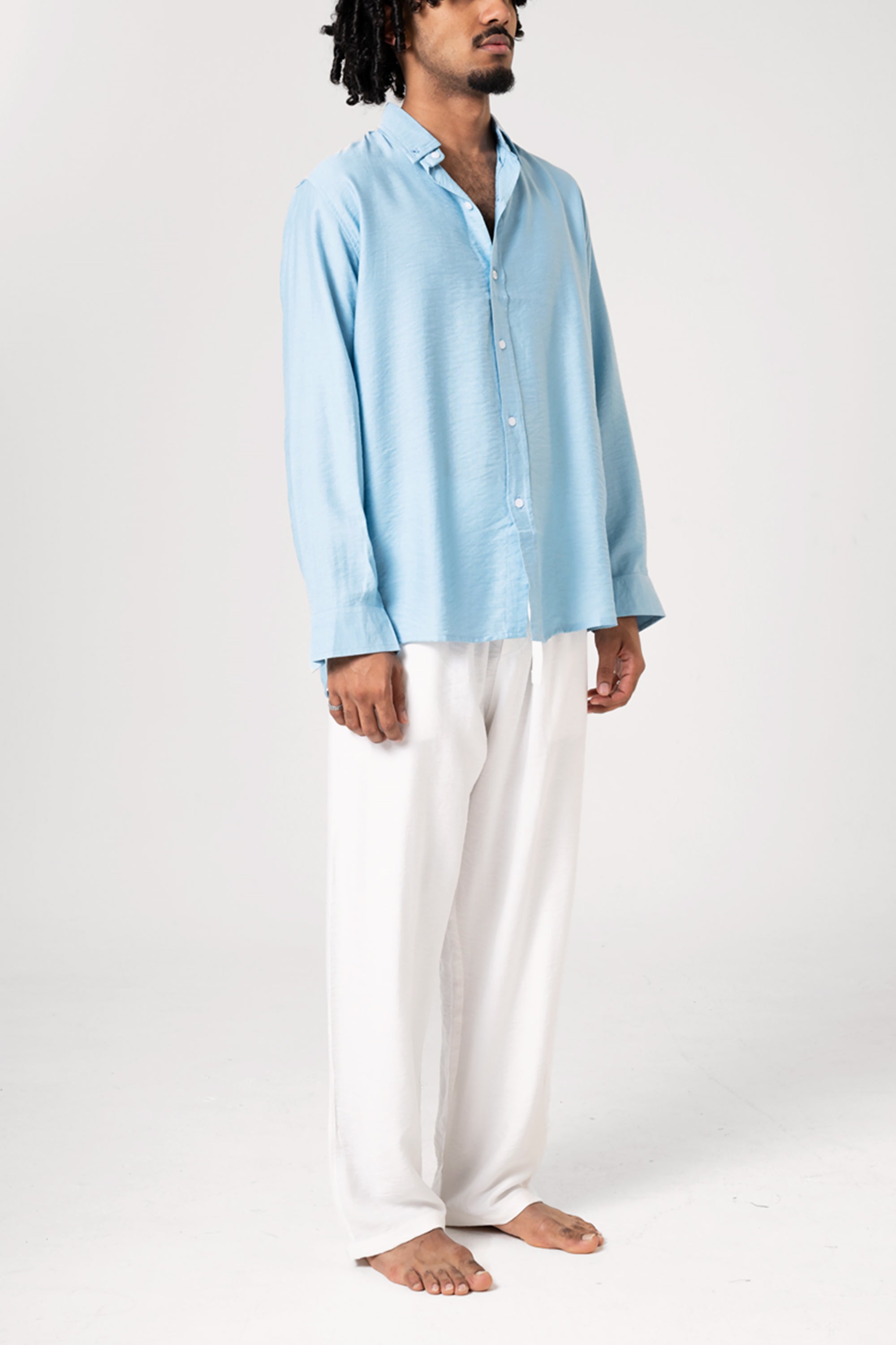 Blue Linen Shirt by Seemly