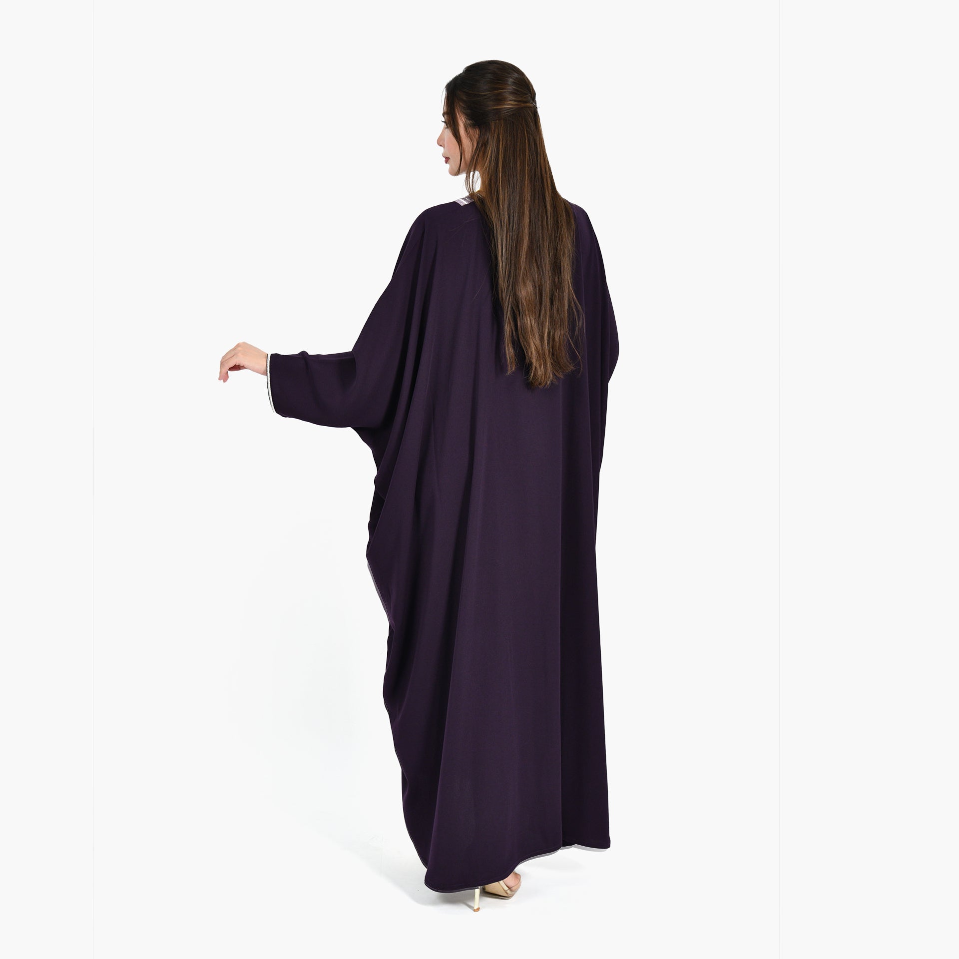 Al-Johara Purple Abaya - Bisht Design