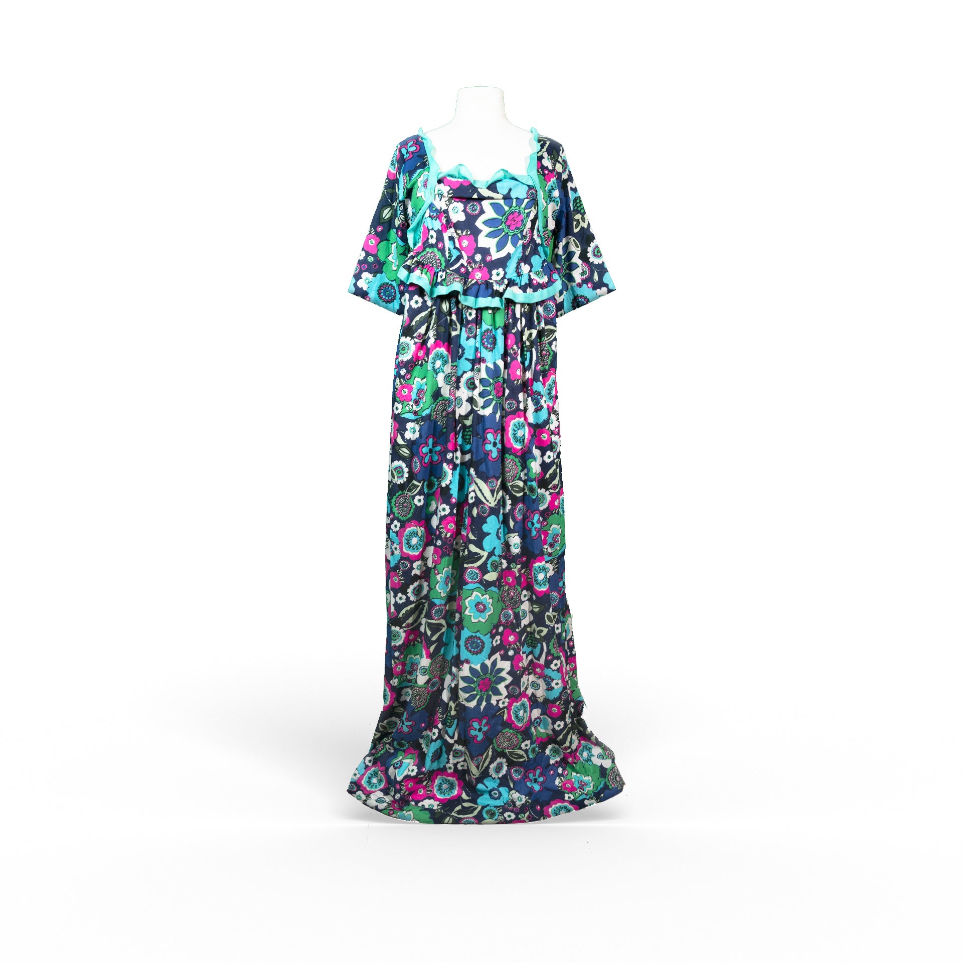 Multi-Color Printed Floral Dress From Al Farrasha