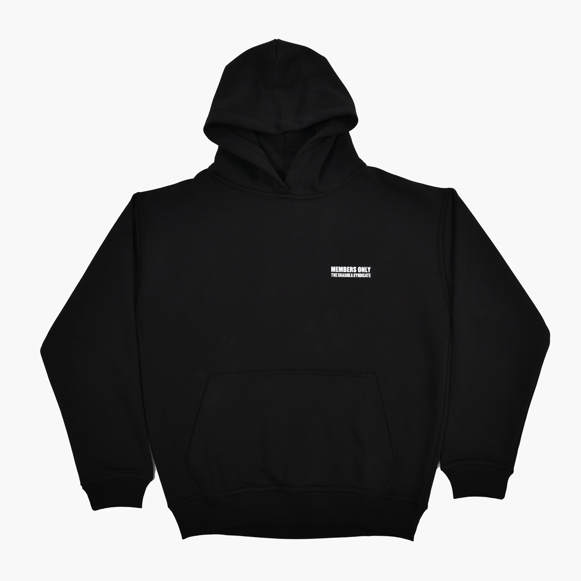 Unisex Black "Members Only" Hoodie by The Shashka Syndicate