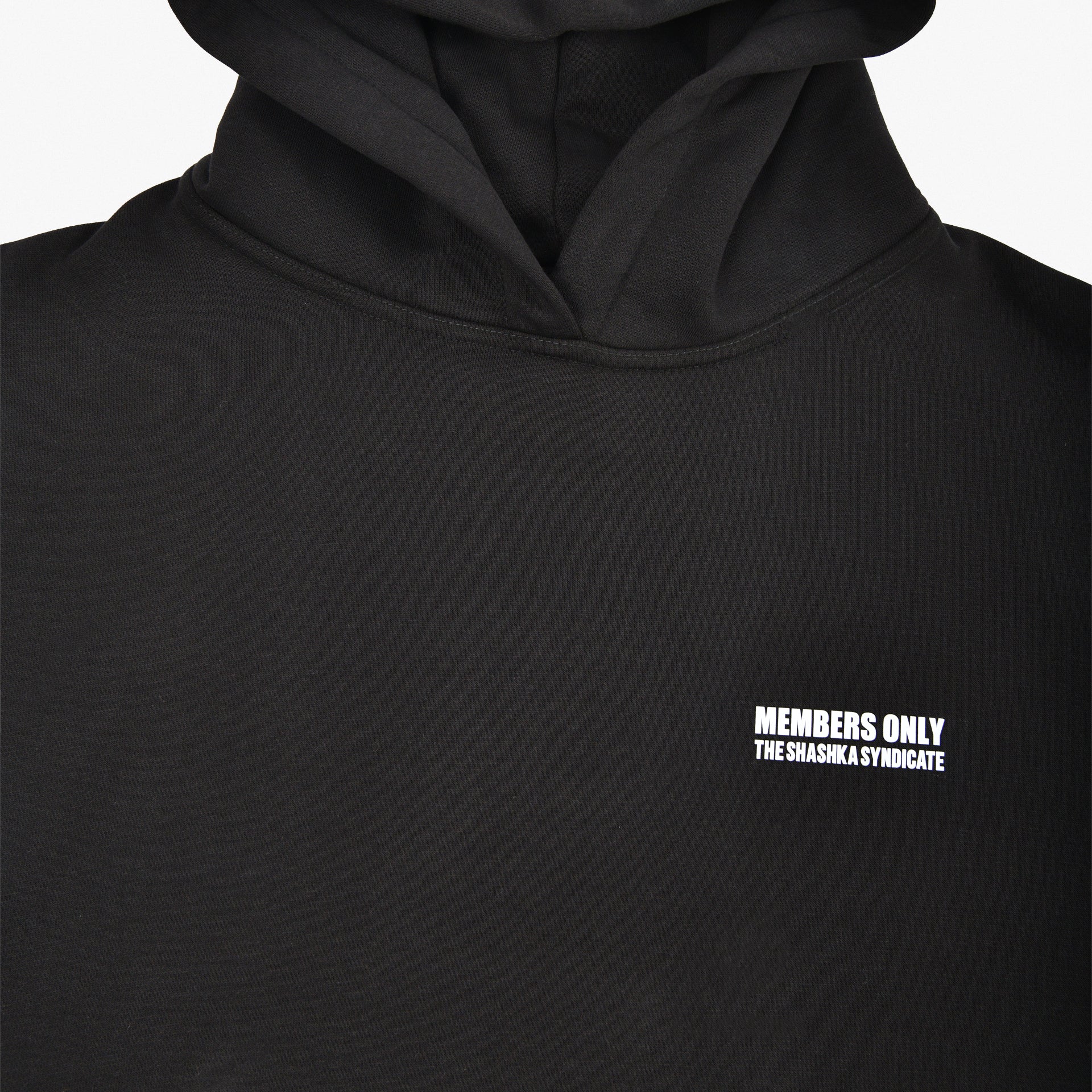 Unisex Black "Members Only" Hoodie by The Shashka Syndicate