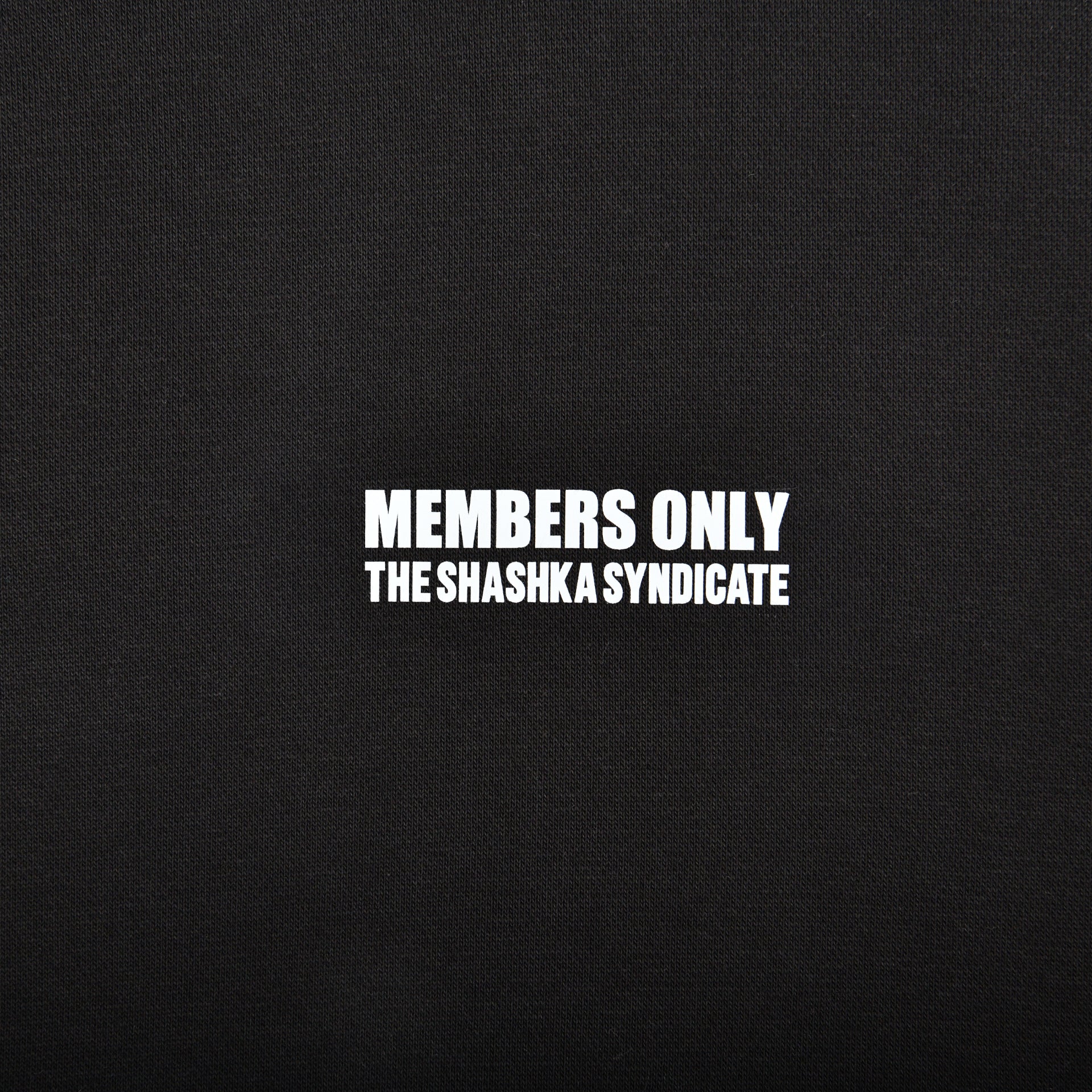 Unisex Black "Members Only" Hoodie by The Shashka Syndicate