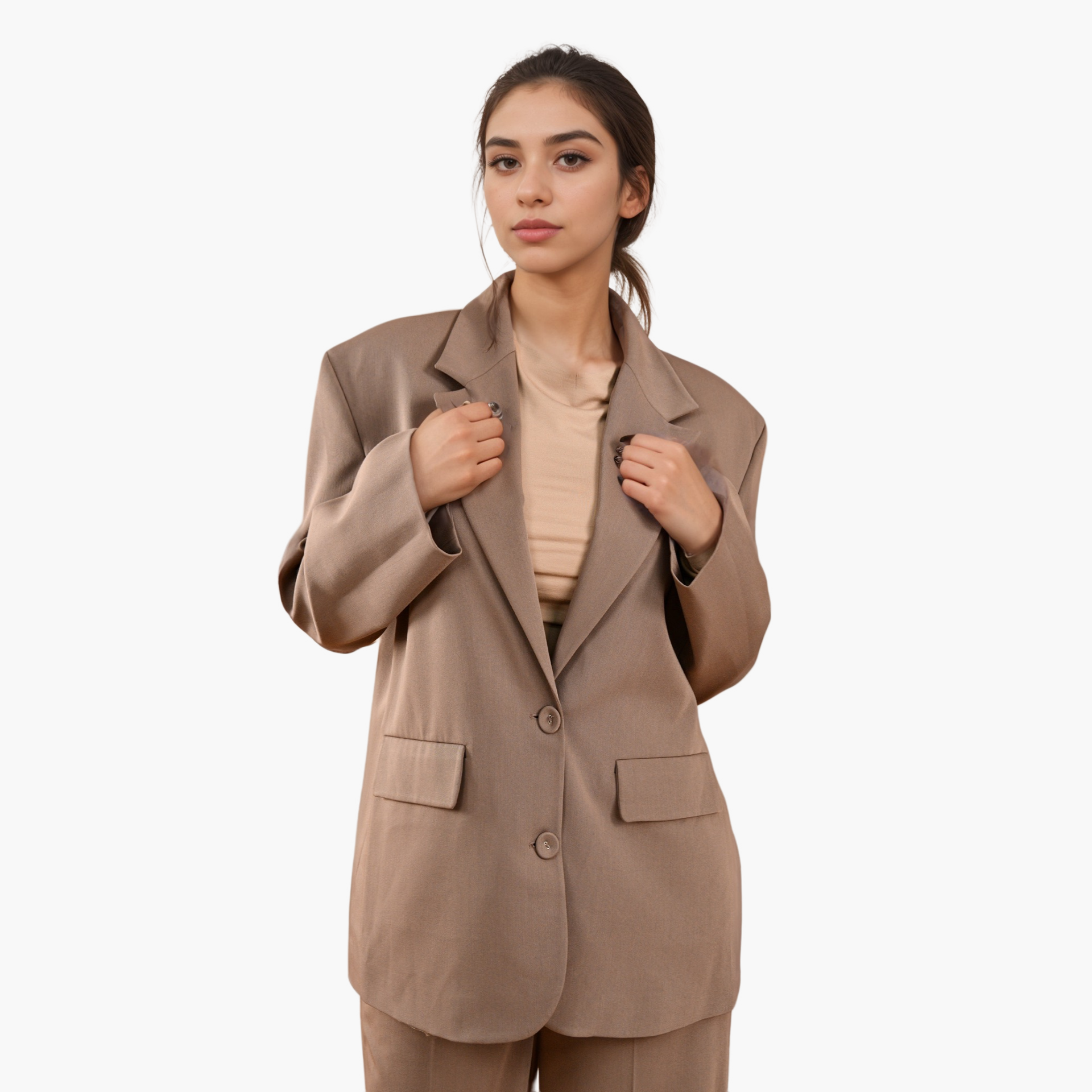 Brown Classic Blazer by WECRE8